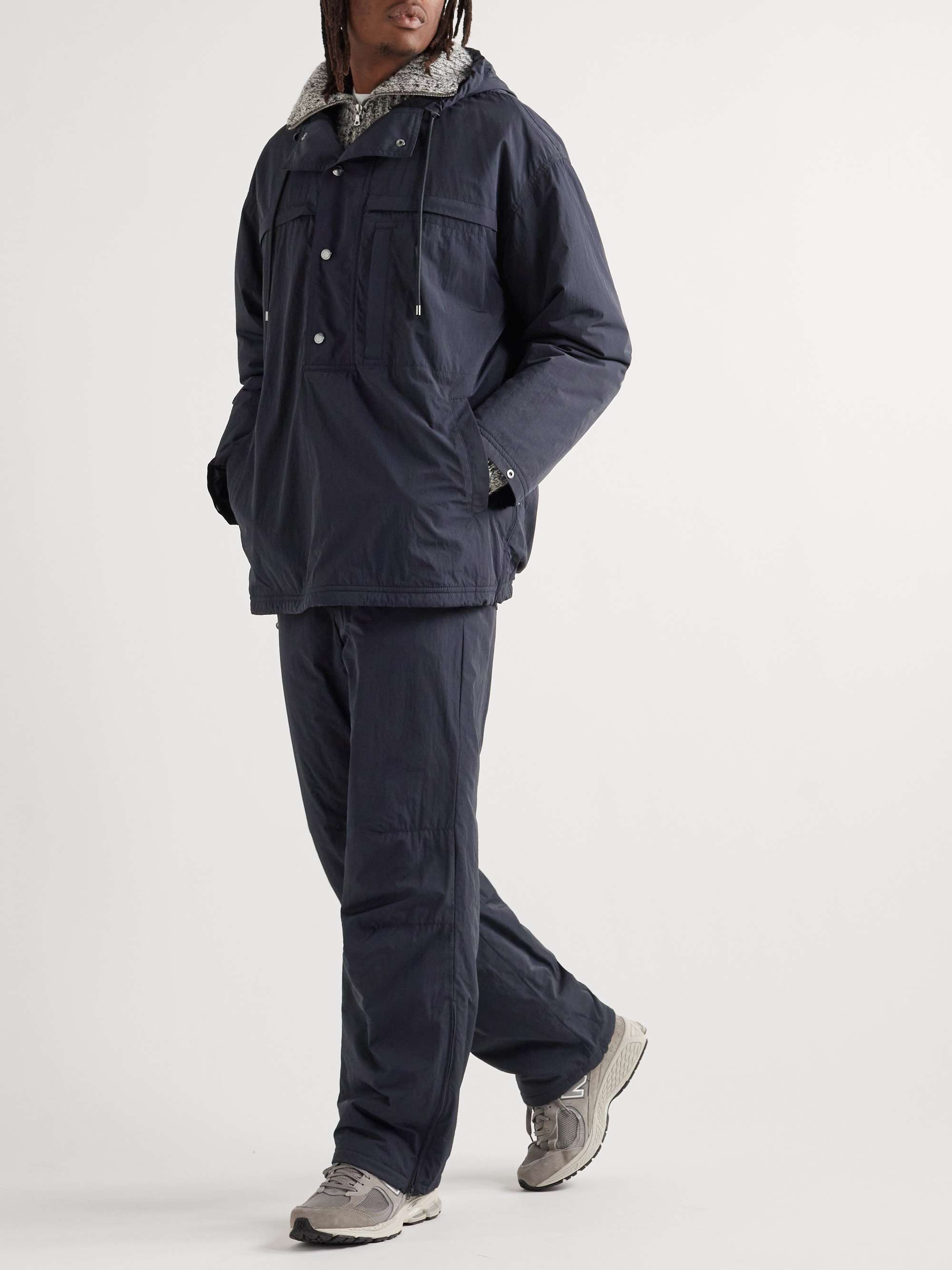 AURALEE Straight-Leg Padded Shell Trousers