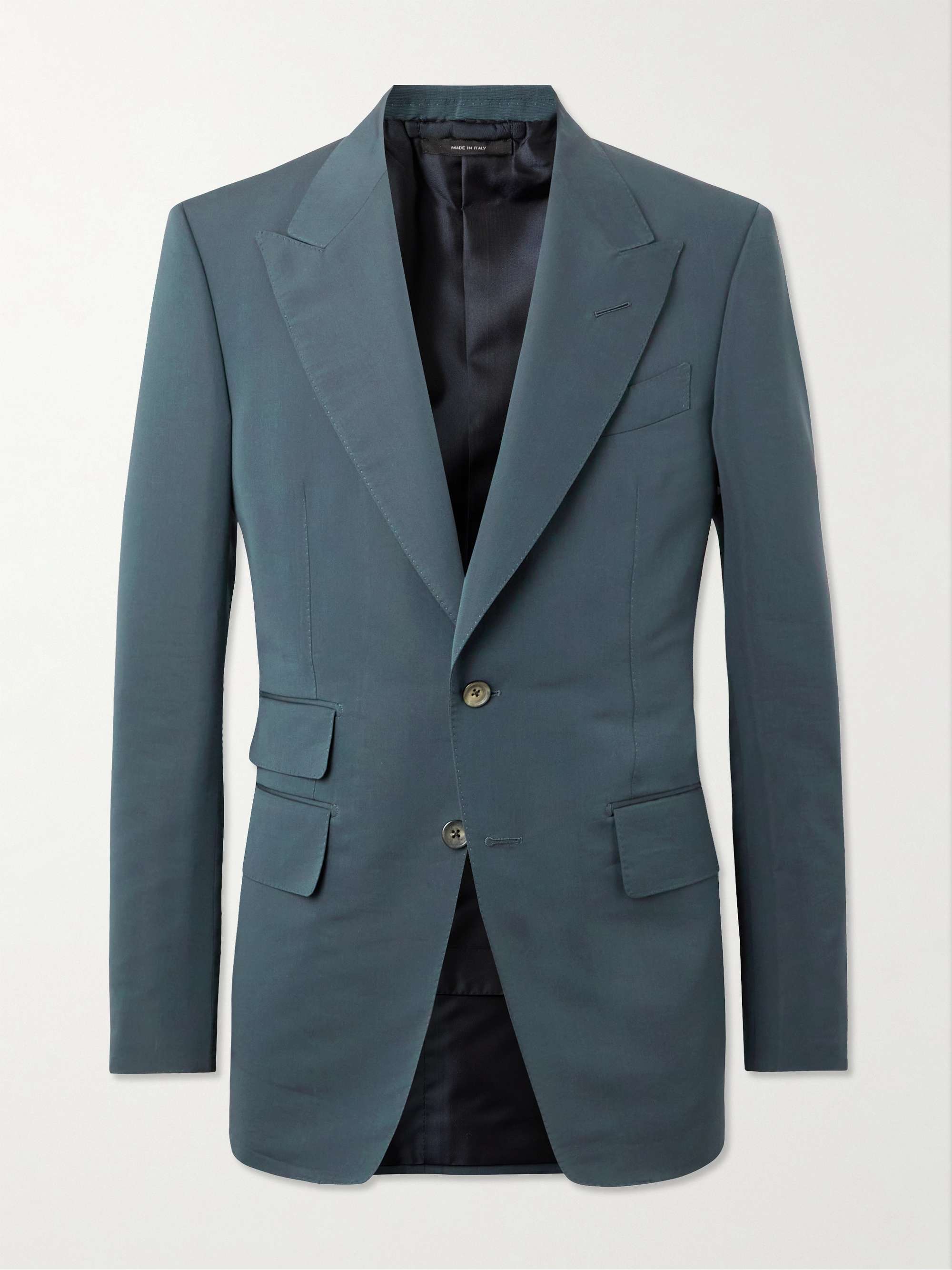 Shelton Cotton and Silk-Blend Suit Jacket