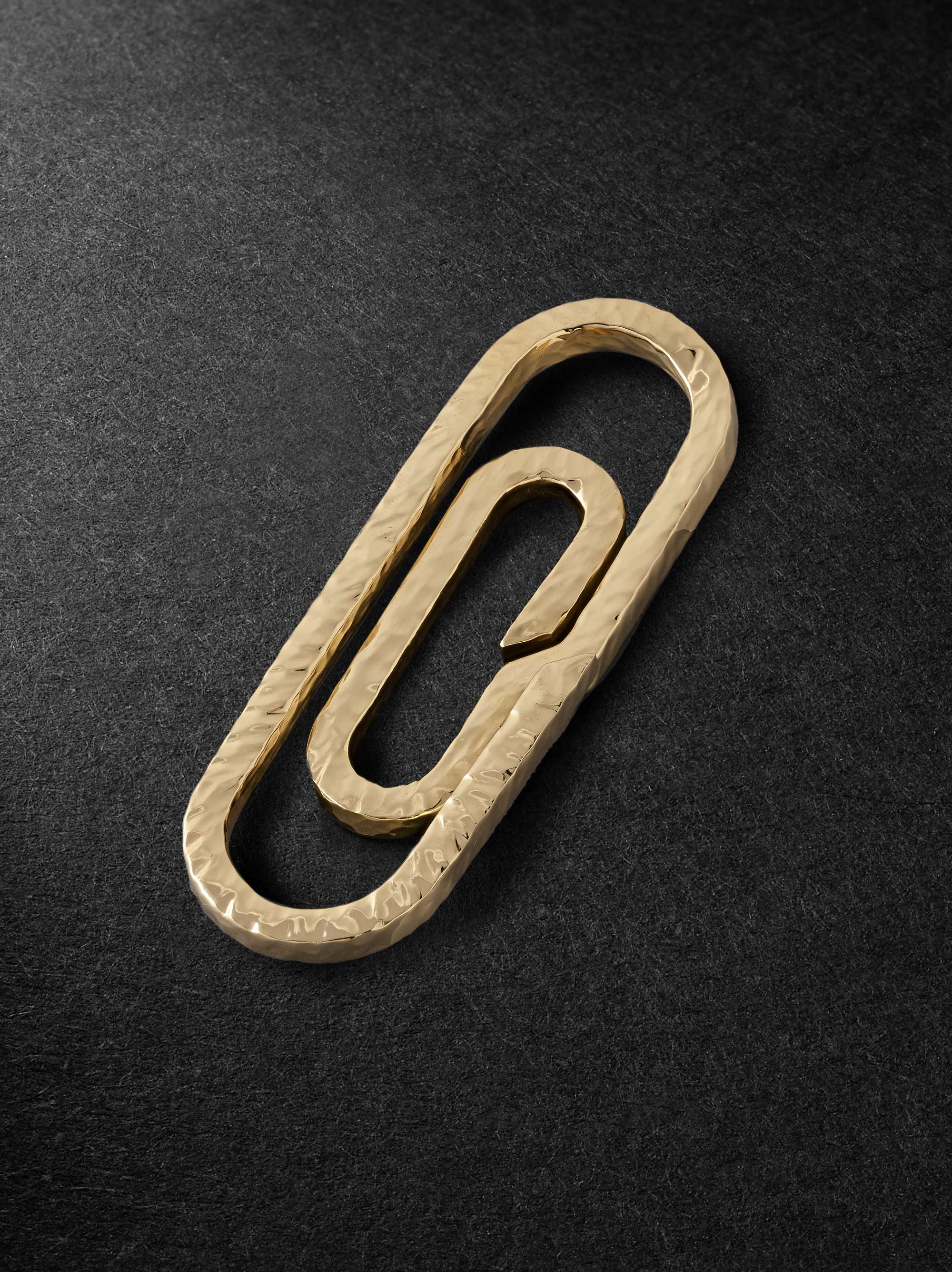 OCTAVIA ELIZABETH Michael's Hammered Gold Money Clip
