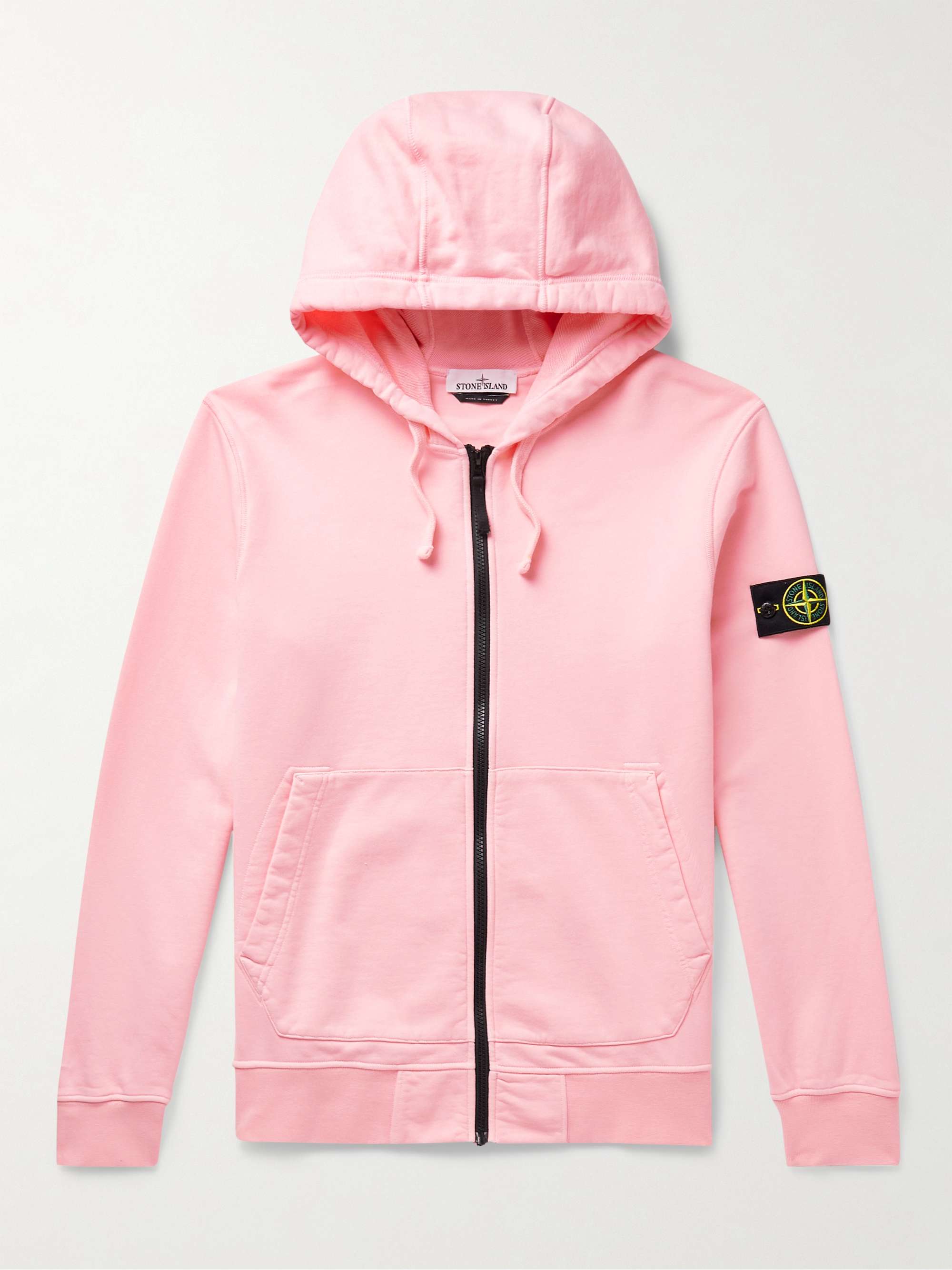 stone island hoodie pink