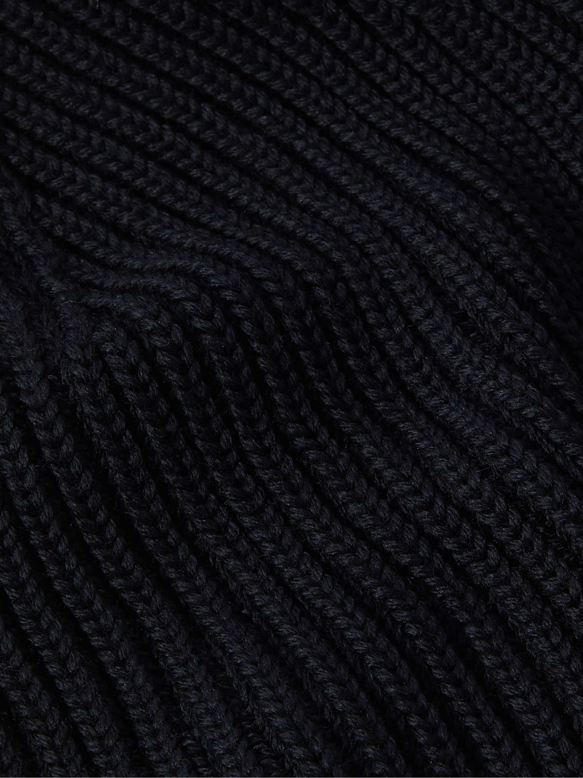S.N.S. HERNING Fender Ribbed Virgin Wool Beanie