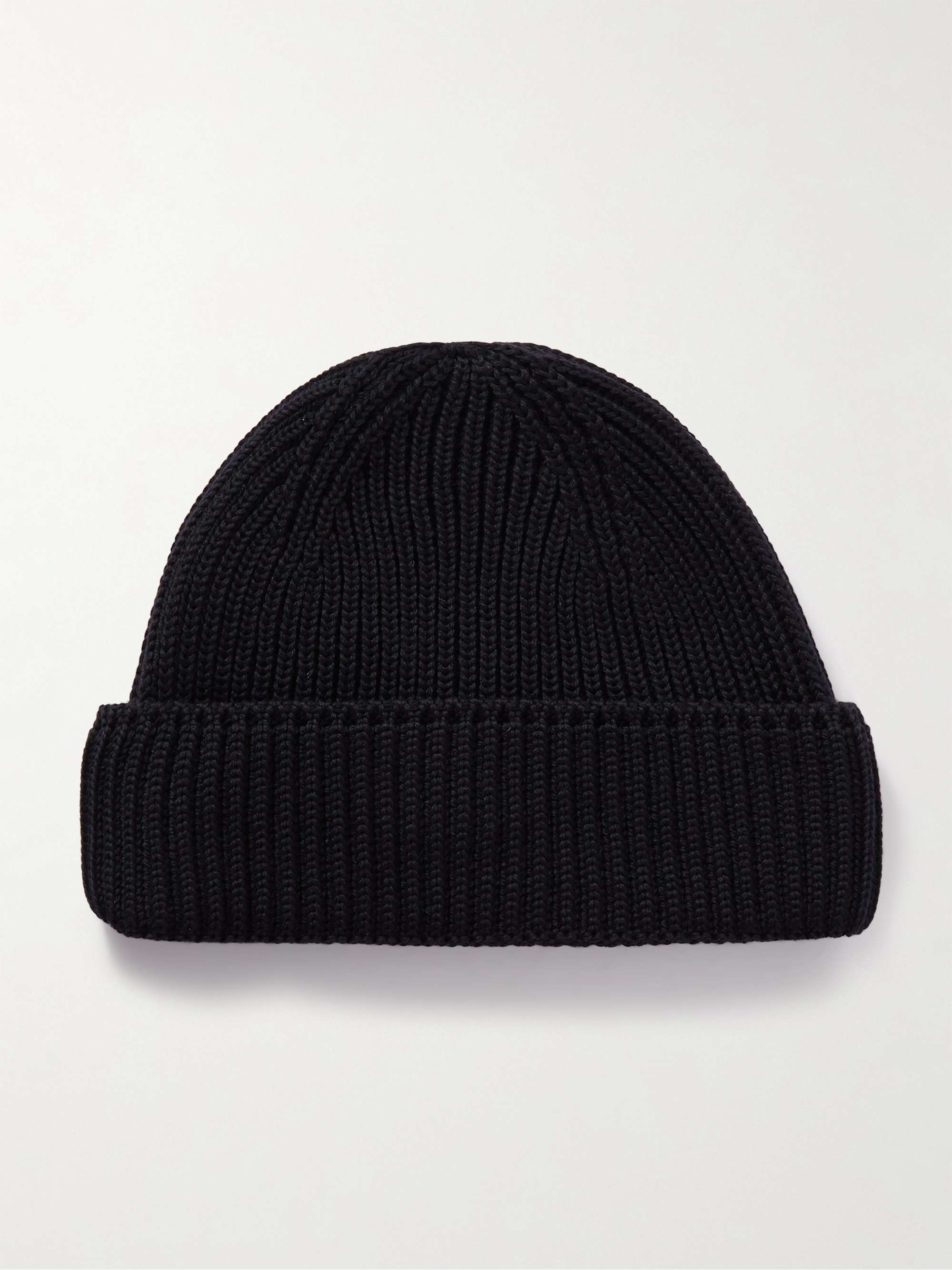 S.N.S. HERNING Fender Ribbed Virgin Wool Beanie