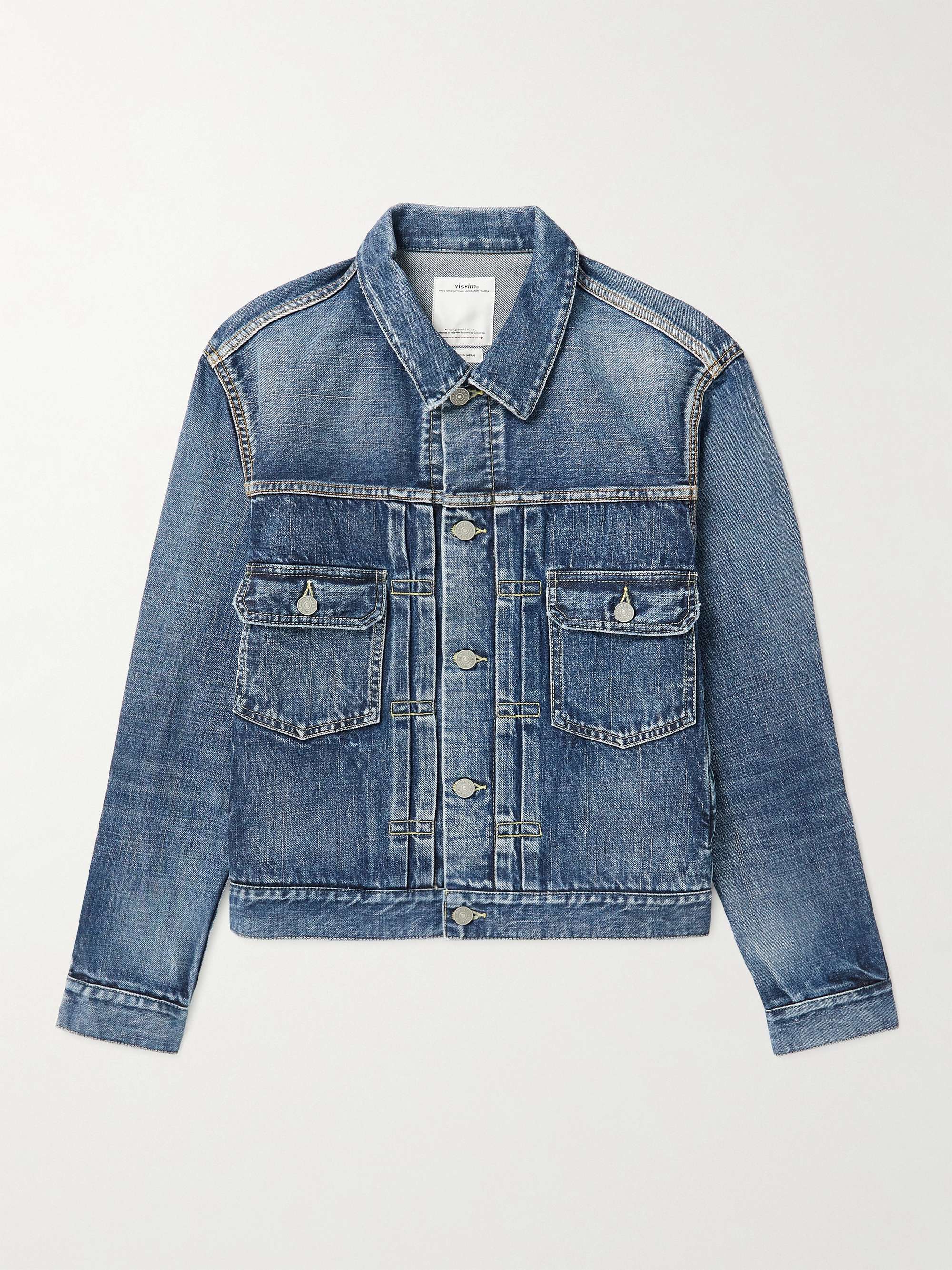 VISVIM Social Sculpture Denim Trucker Jacket for Men | MR PORTER