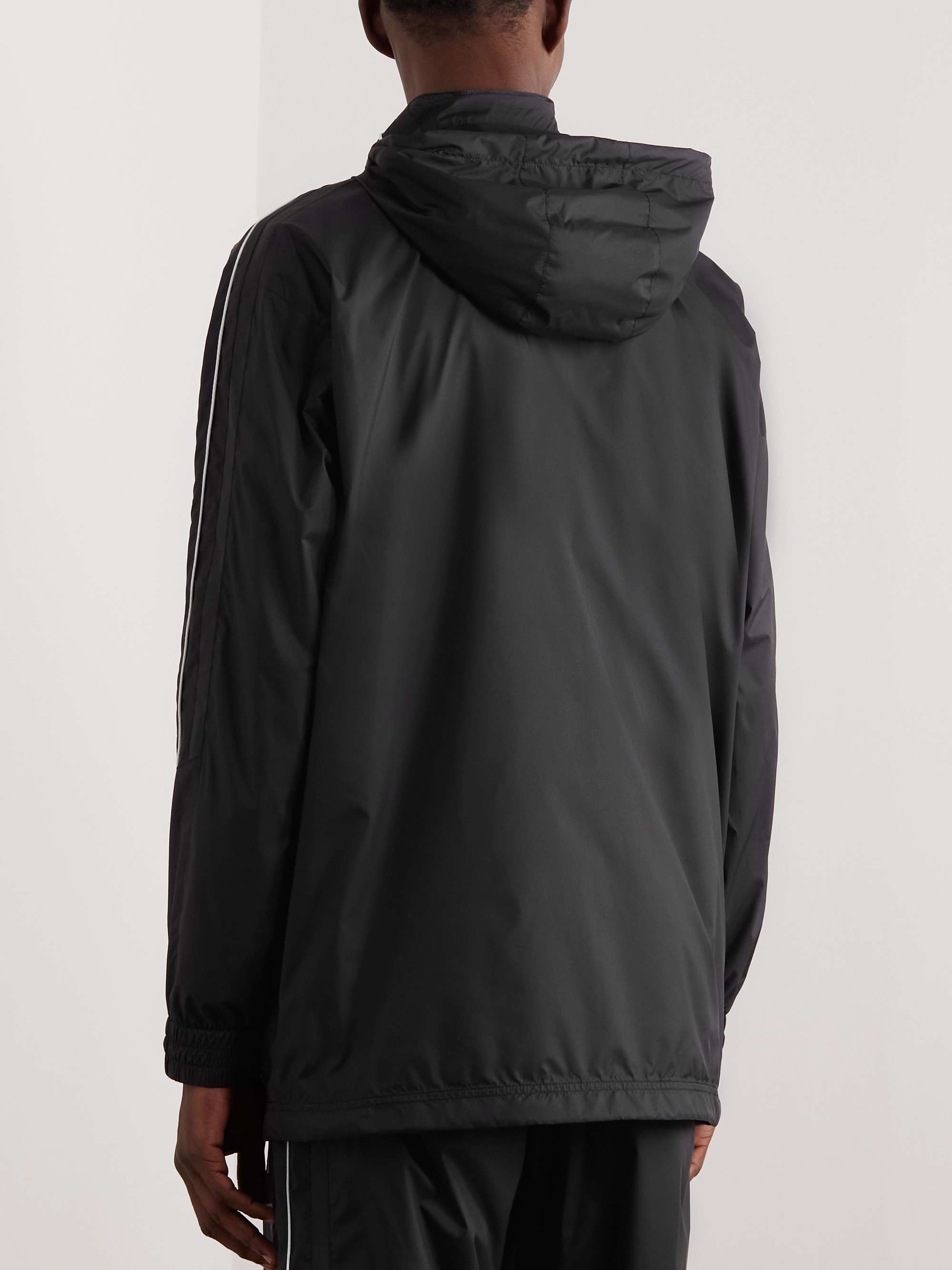GIVENCHY Logo-Embroidered Shell Hooded Jacket