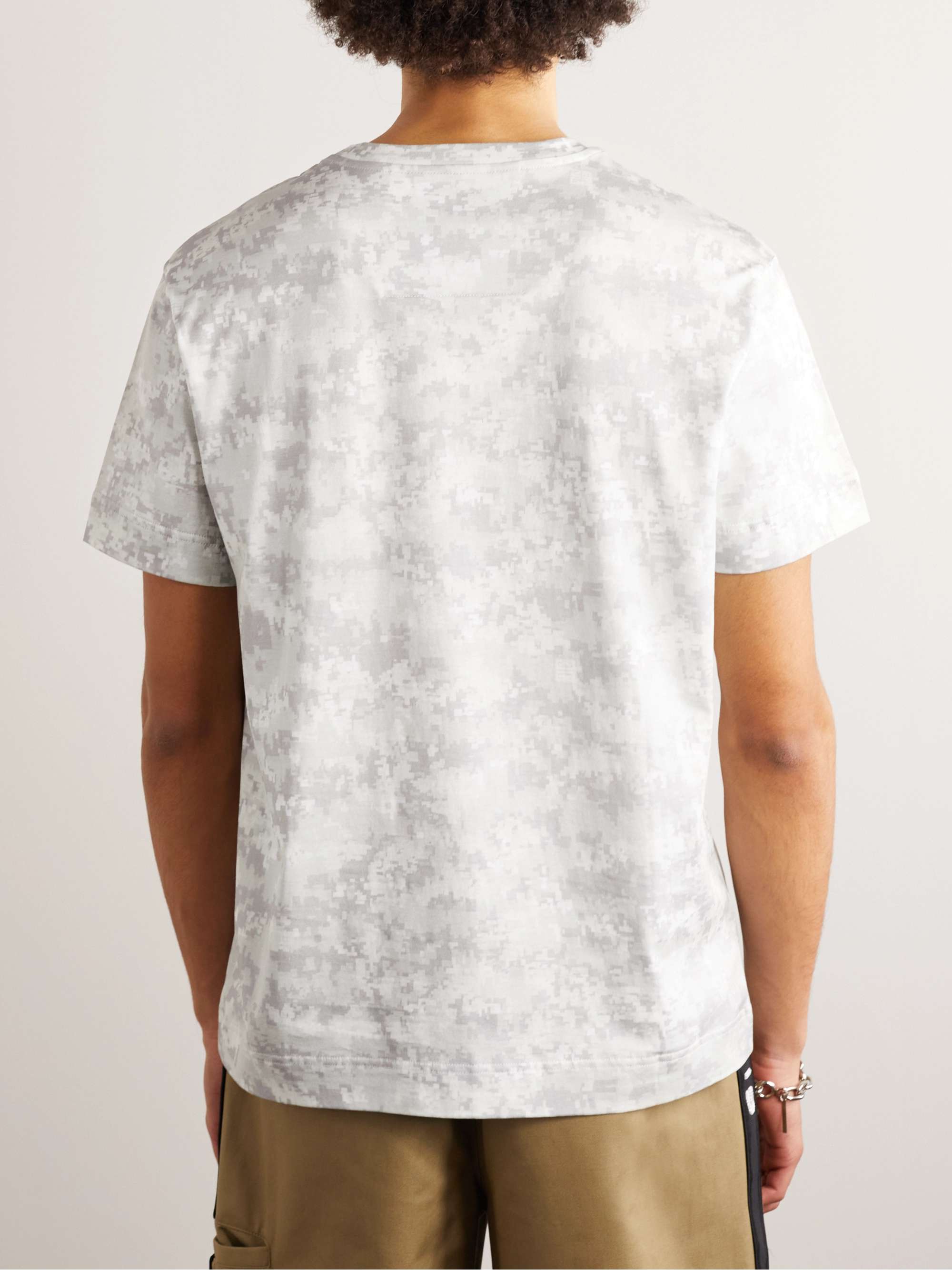 GIVENCHY Camouflage Logo-Print Cotton-Jersey T-Shirt