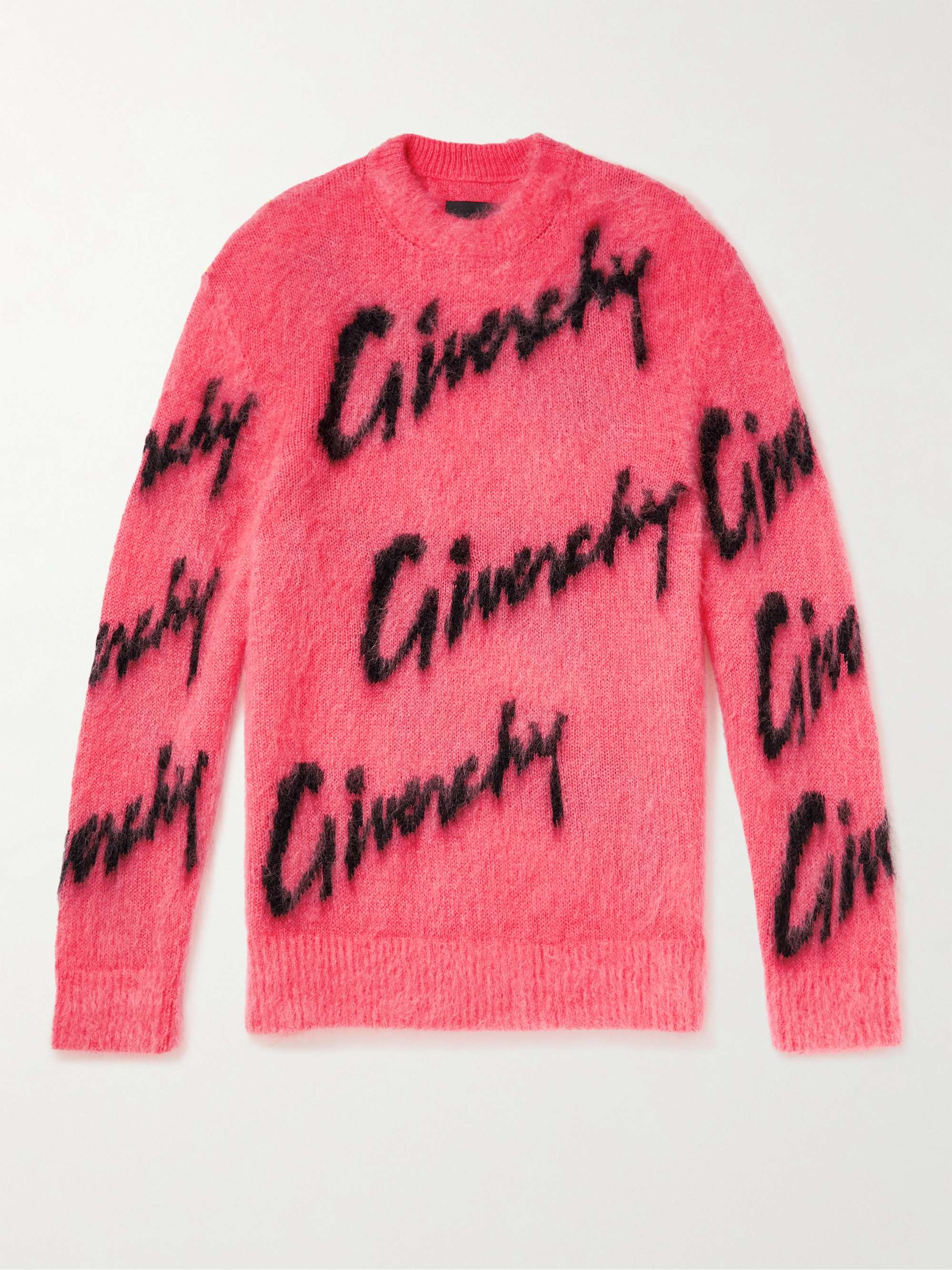 GIVENCHY Logo Intarsia-Knit Sweater for Men | MR PORTER