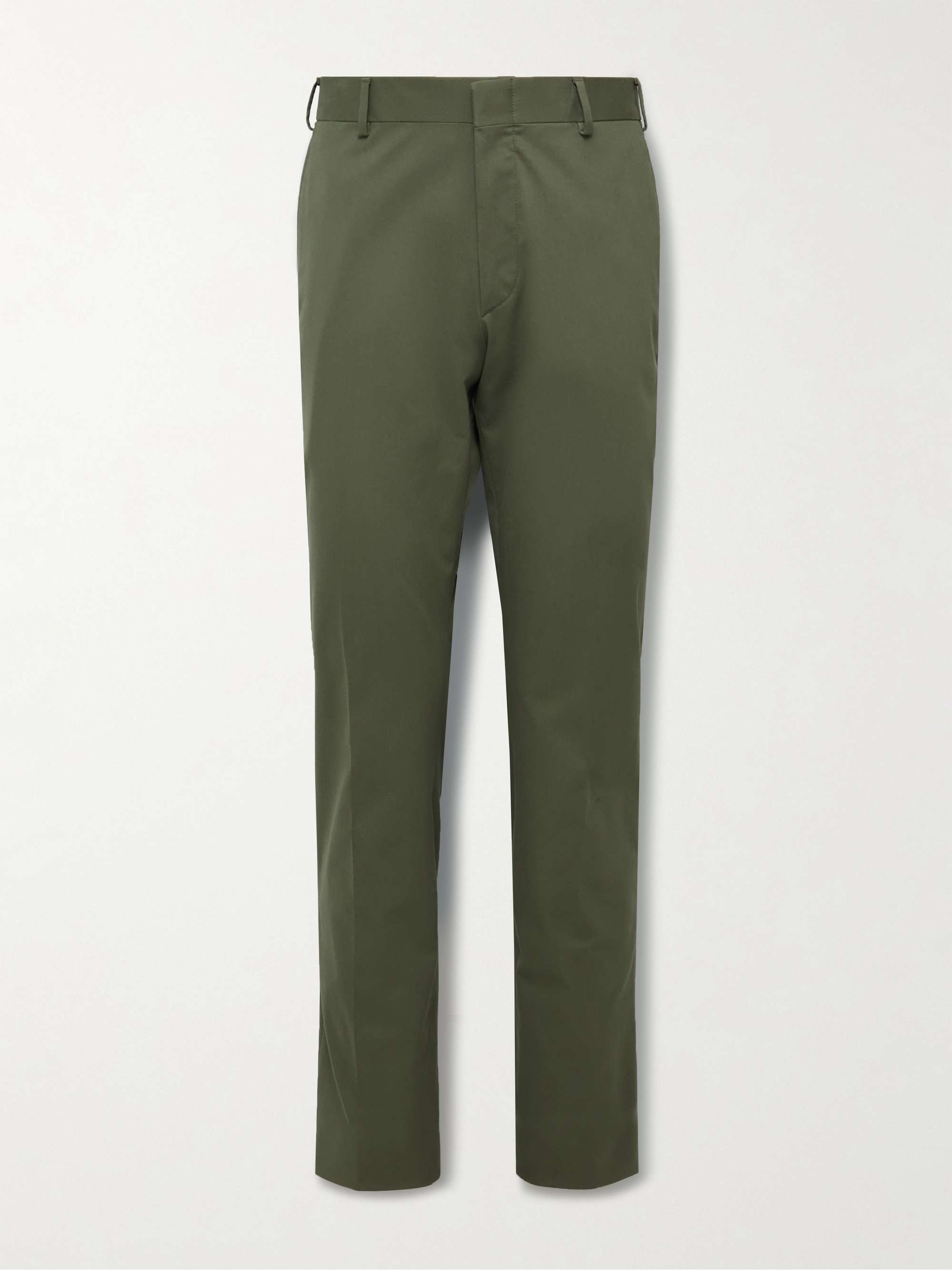 BRIONI Pienza Slim-Fit Cotton-Blend Twill Trousers | MR PORTER