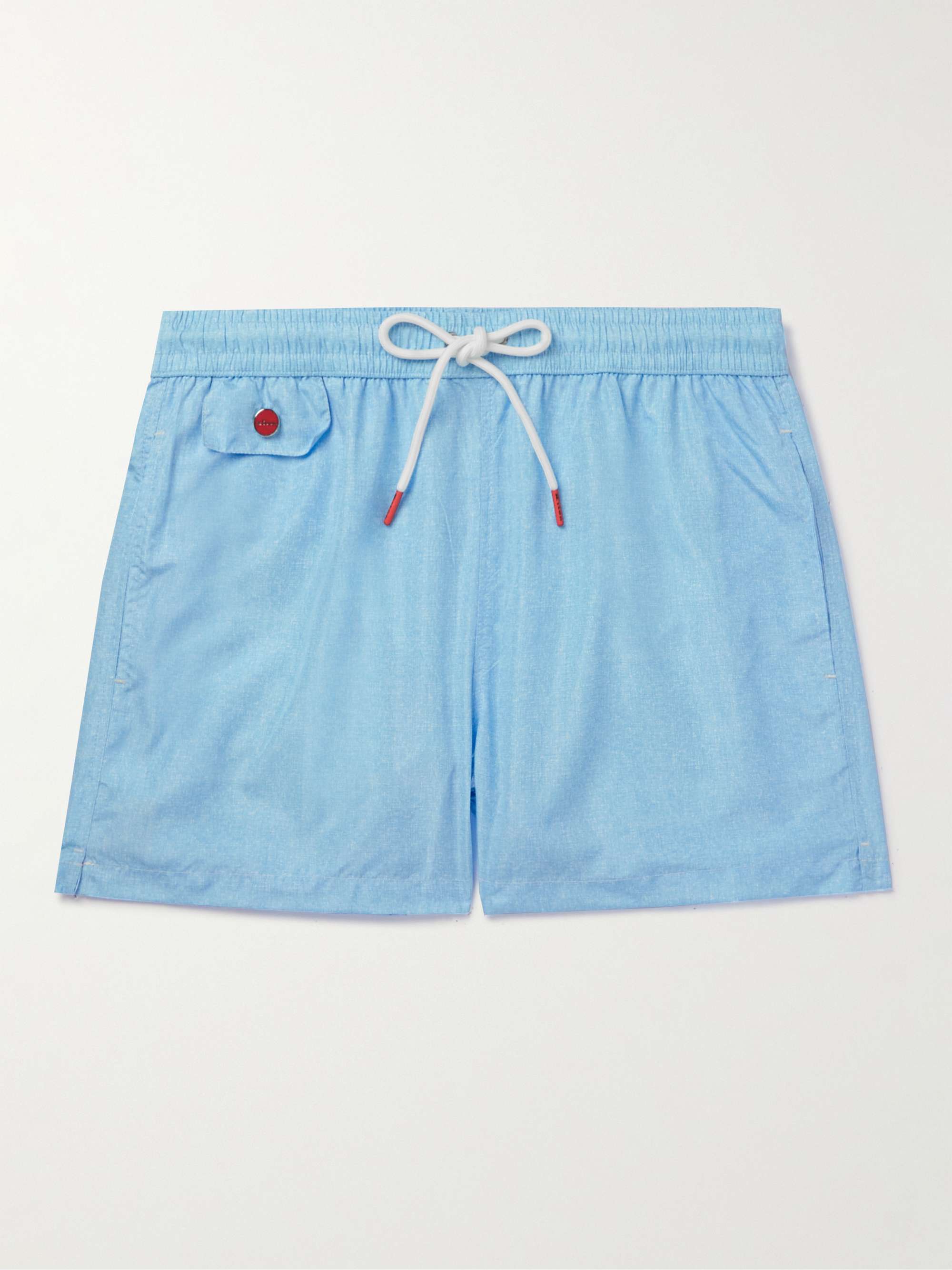 KITON Straight-Leg Mid-Length Swim Shorts