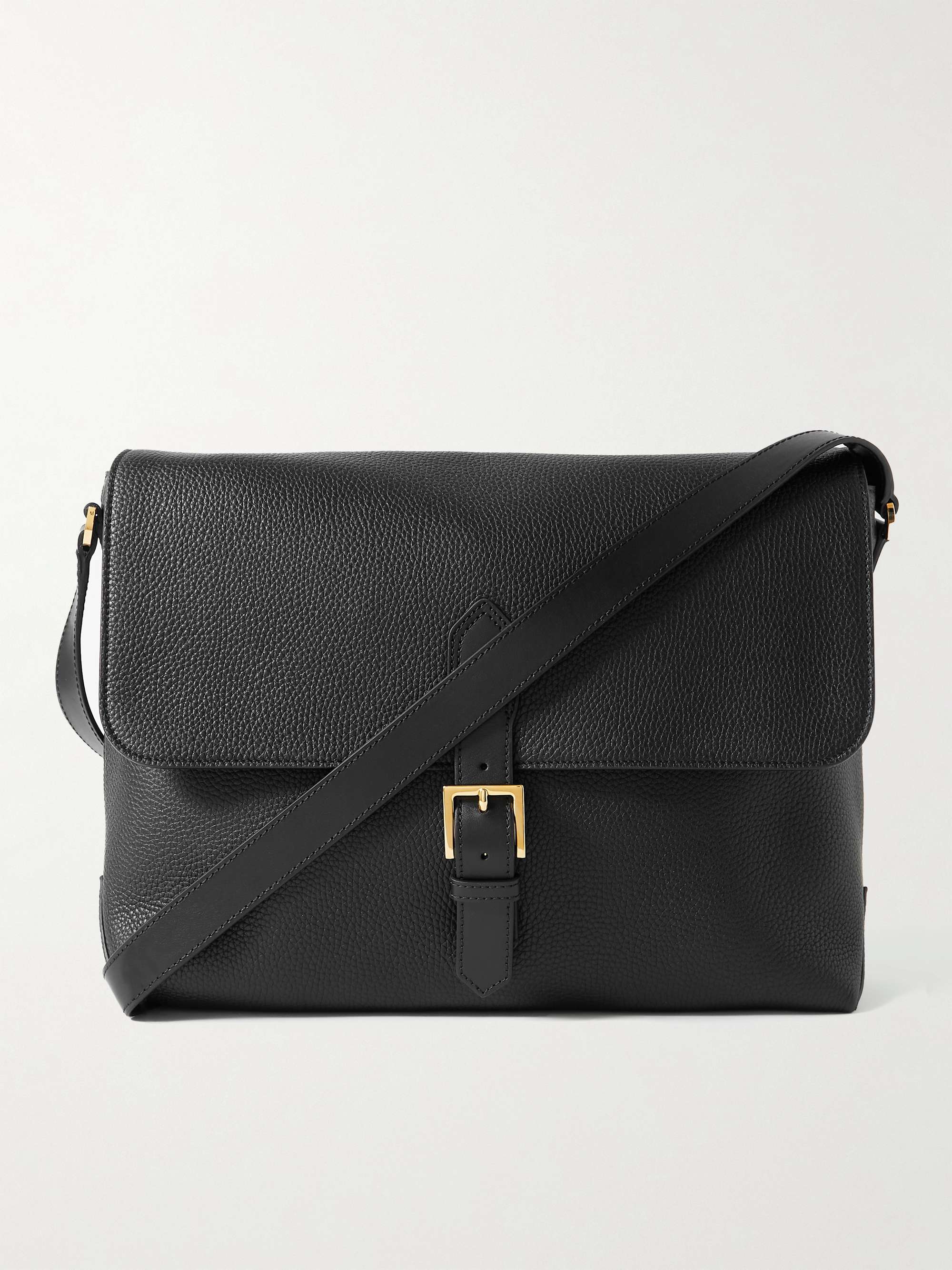 leather flap messenger