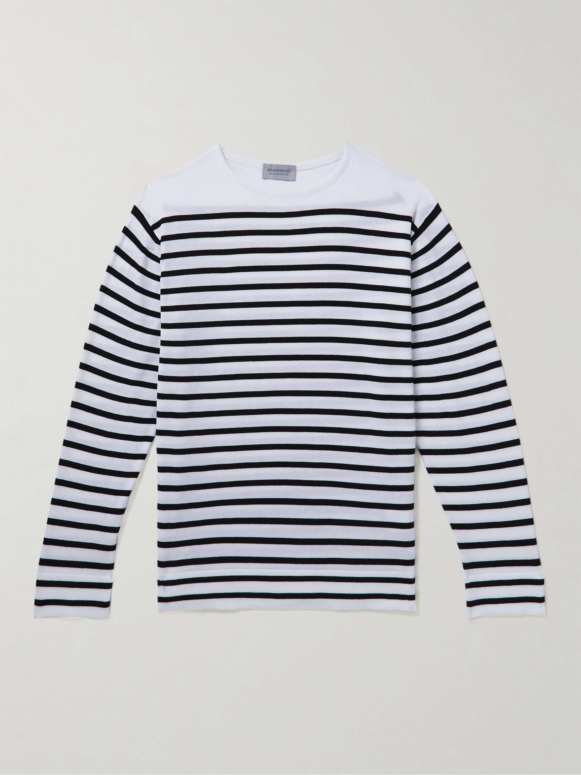 Chelton Striped Sea Island Cotton Sweater
