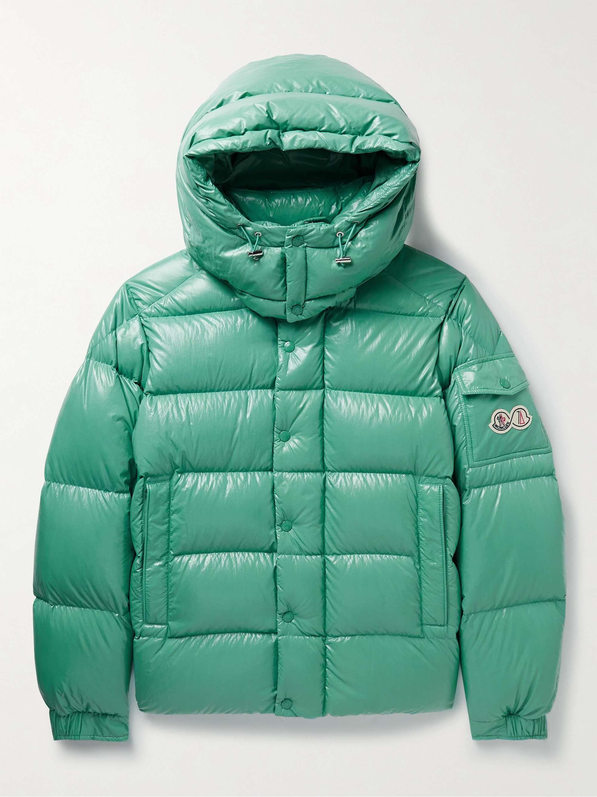 MONCLER Moncler Maya 70 Logo-Appliquéd Quilted Shell Hooded Down Jacket PORTER