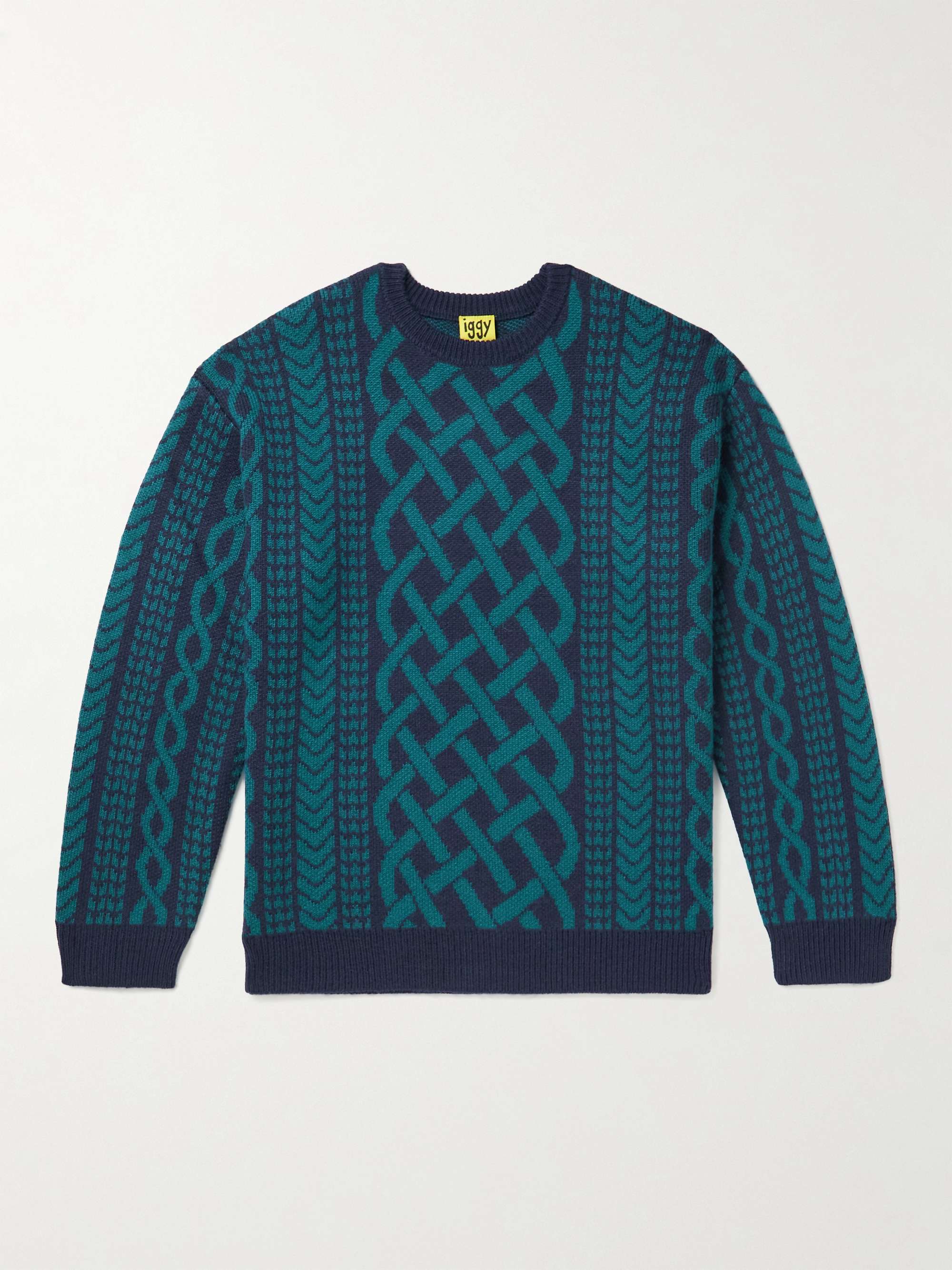 Jacquard-Knit Sweater