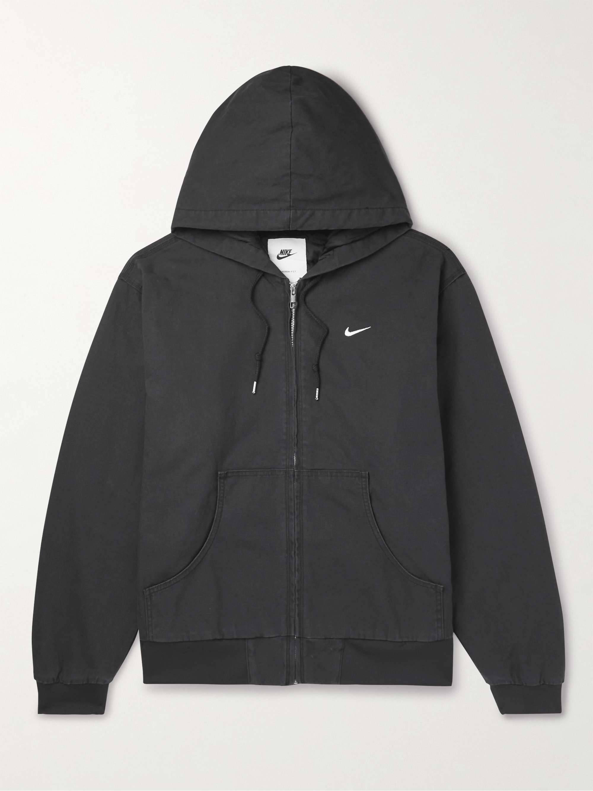 asesinato péndulo Ambientalista NIKE Logo-Embroidered Padded Cotton-Canvas Hooded Jacket for Men | MR PORTER
