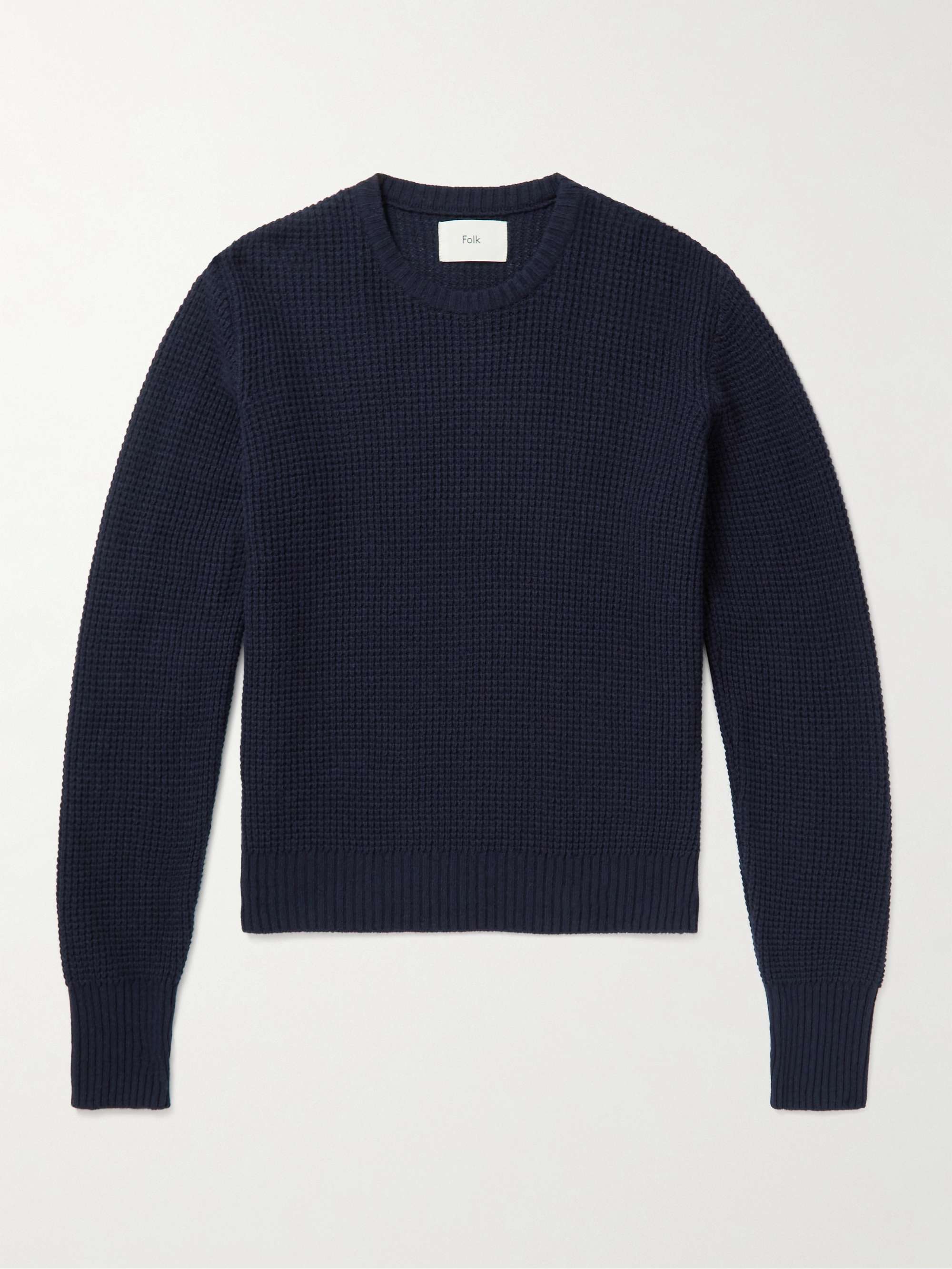 FOLK Waffle-Knit Sweater for Men | MR PORTER