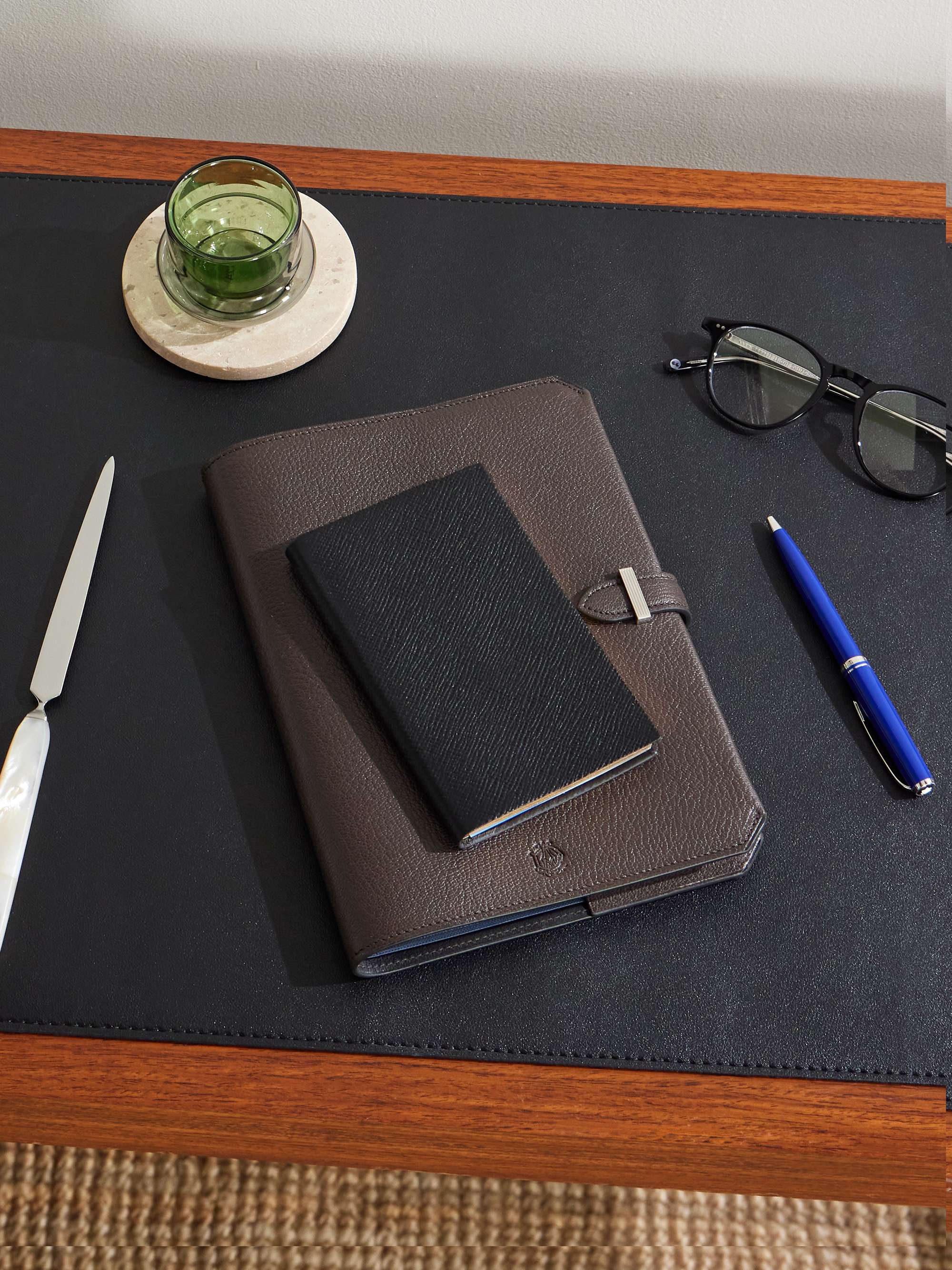 SMYTHSON Panama Cross-Grain Leather Notebook