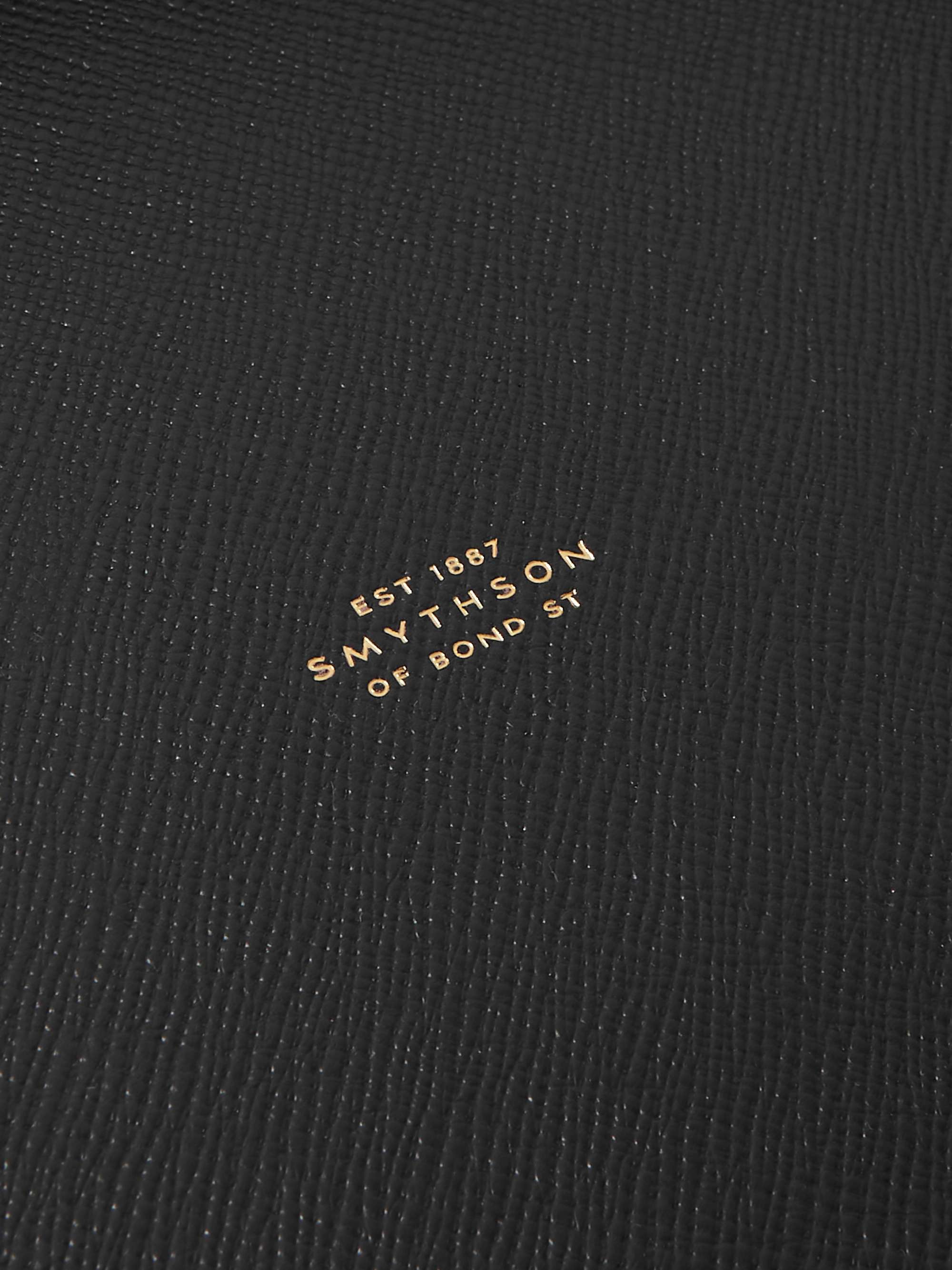 SMYTHSON Large Panama Cross-Grain Leather Trinket Tray