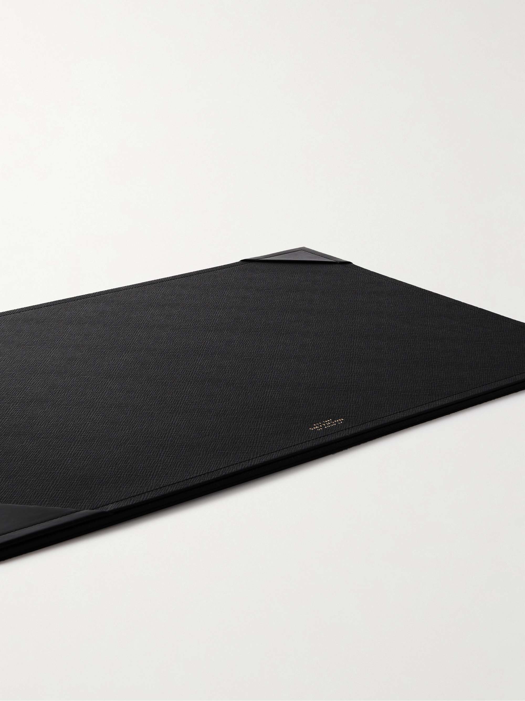 SMYTHSON Panama Large Cross-Grain Leather Desk Mat
