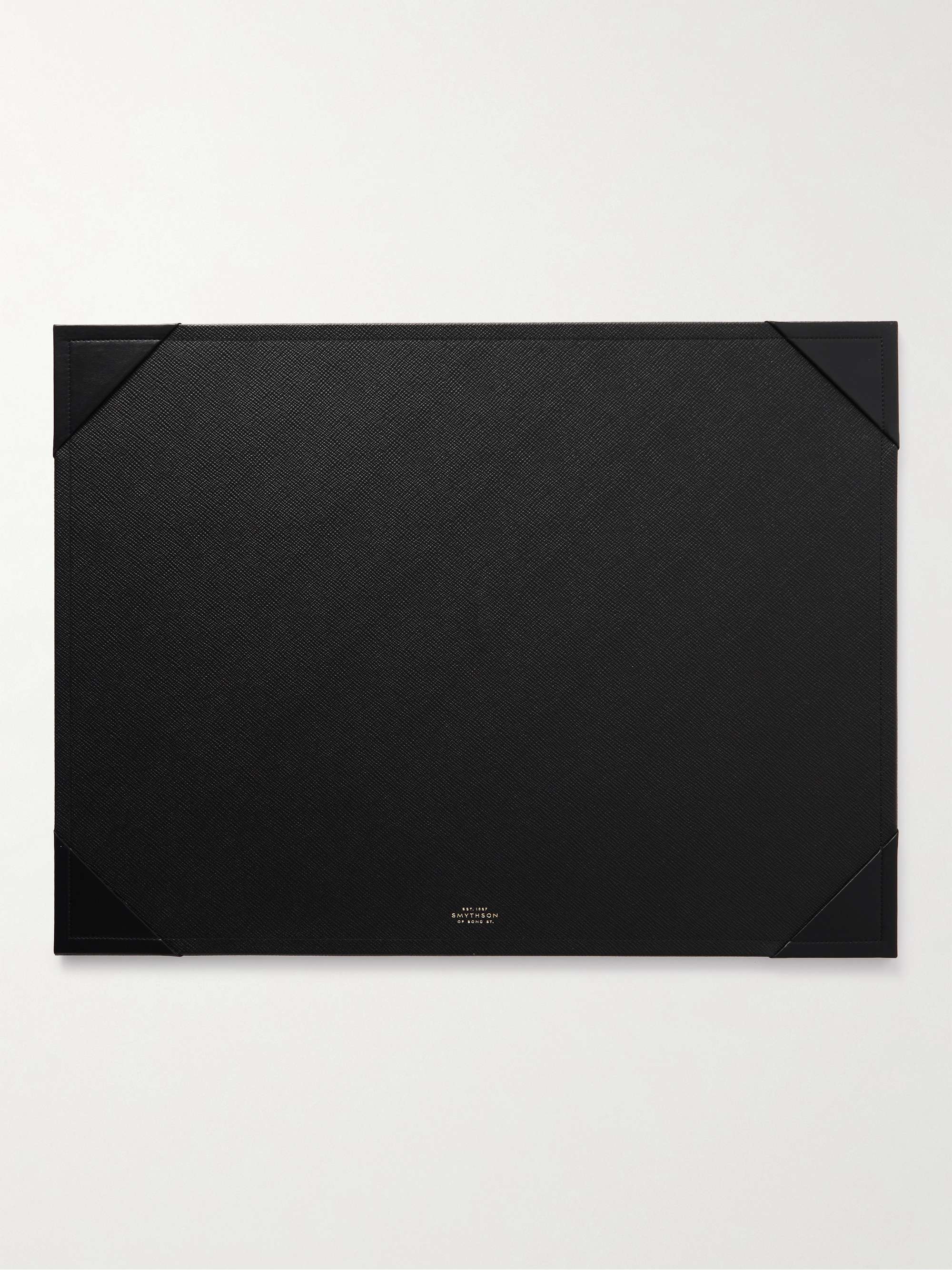 SMYTHSON Panama Large Cross-Grain Leather Desk Mat
