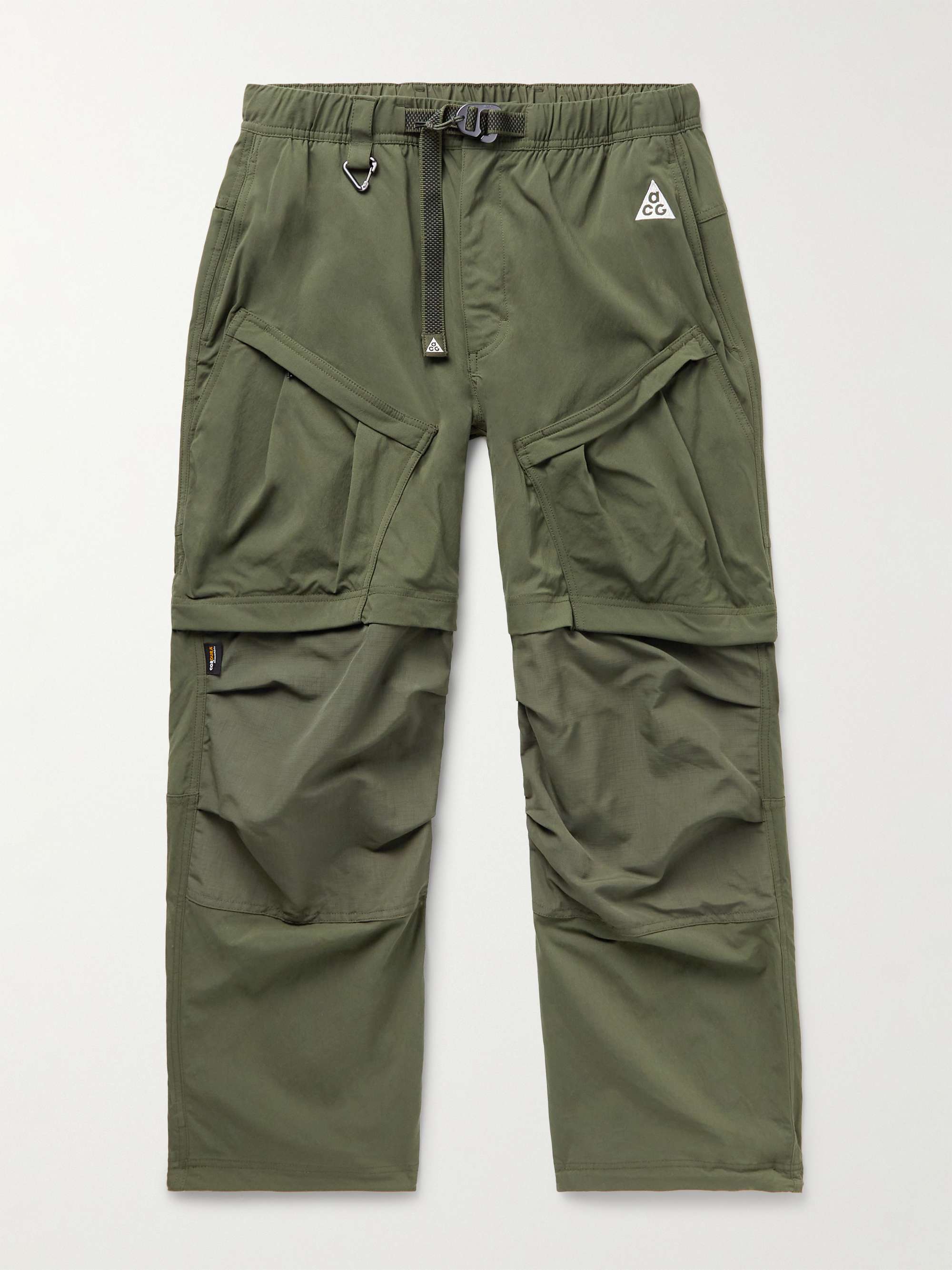 NIKE ACG Smith Summit Straight-Leg Convertible Stretch CORDURA® Nylon-Ripstop Cargo Trousers |