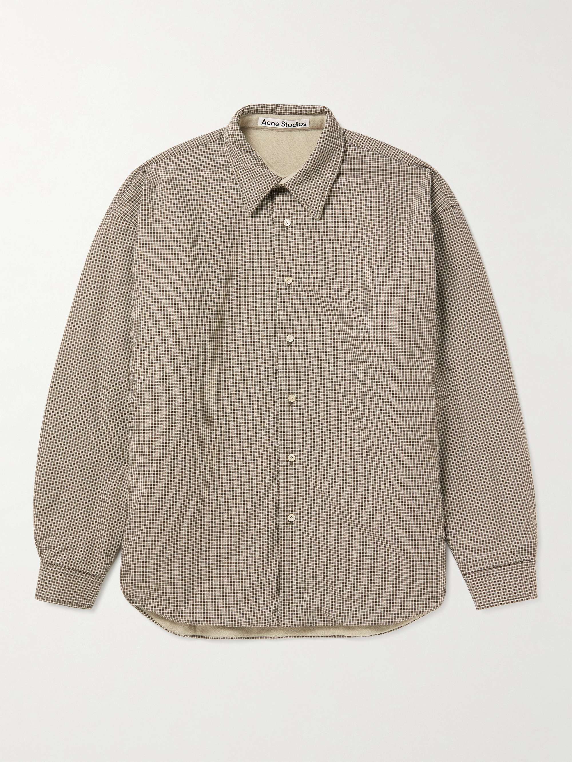 ACNE STUDIOS Oddy Reversible Logo-Appliquéd Cotton and Fleece