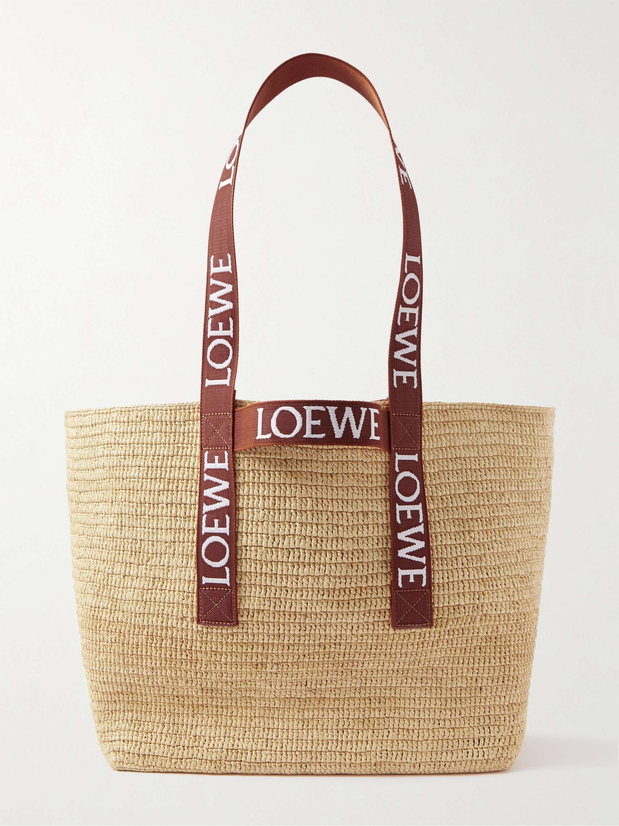 LOEWE Raffia Tote Bag