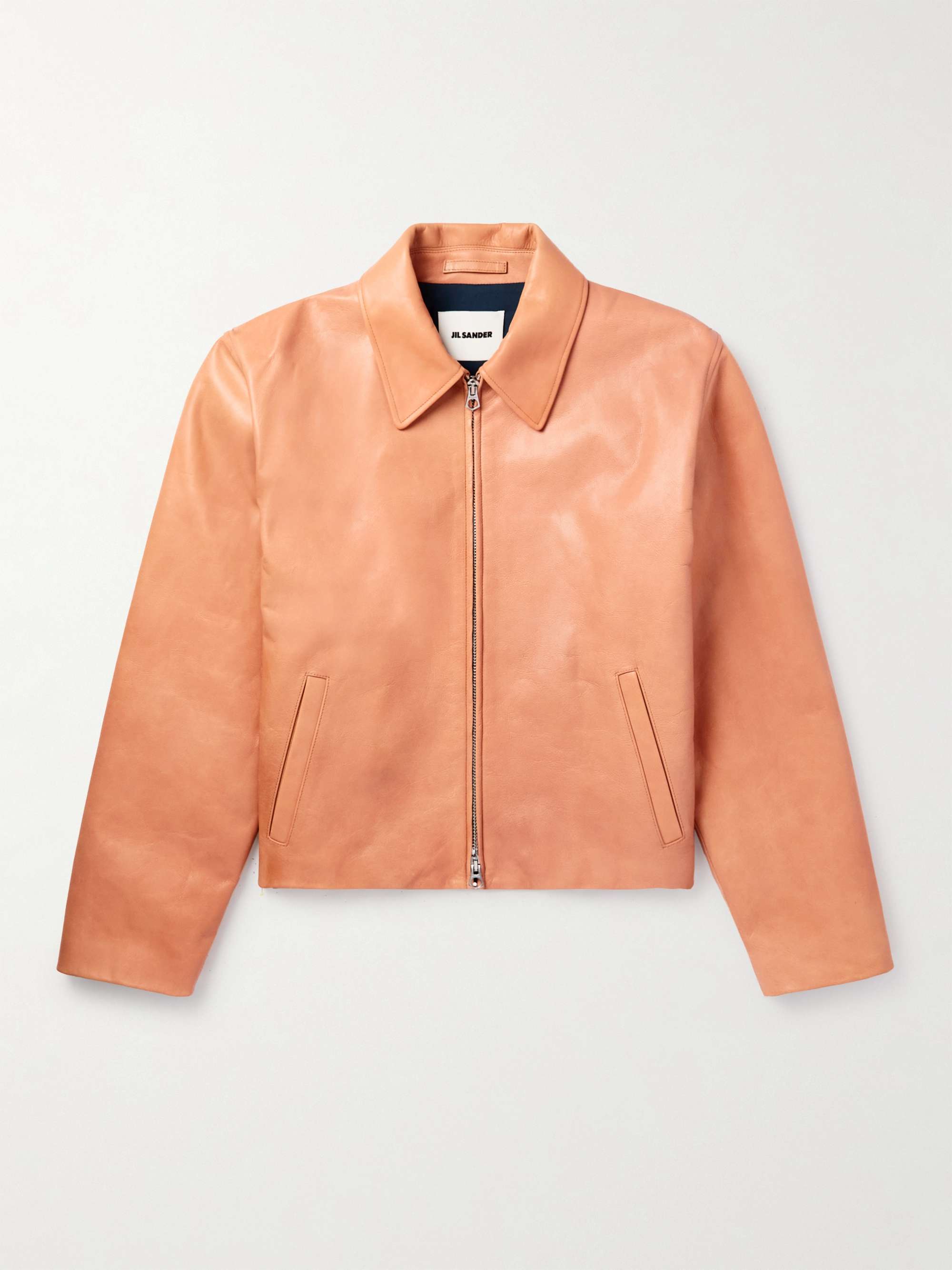 kapok Adviseren open haard JIL SANDER Leather Blouson Jacket for Men | MR PORTER