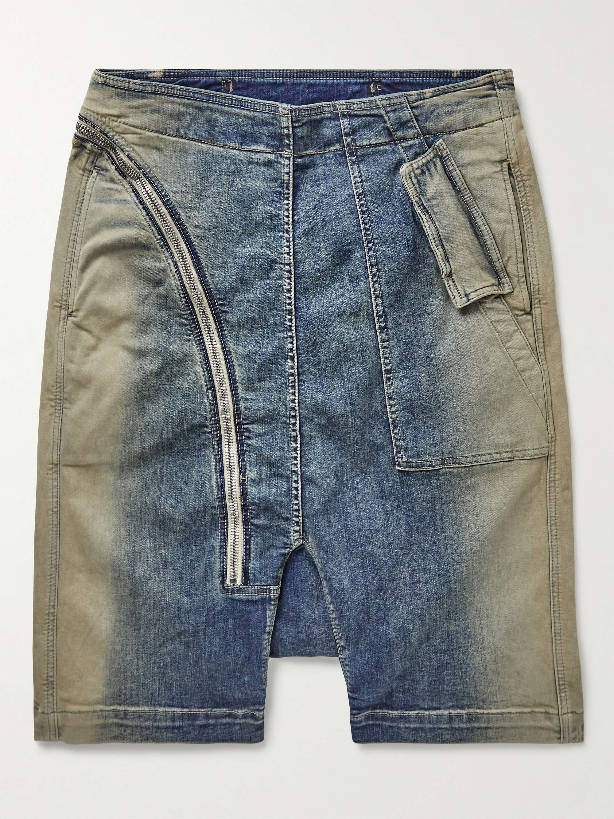 Bleached Denim Shorts - Women - Ready-to-Wear