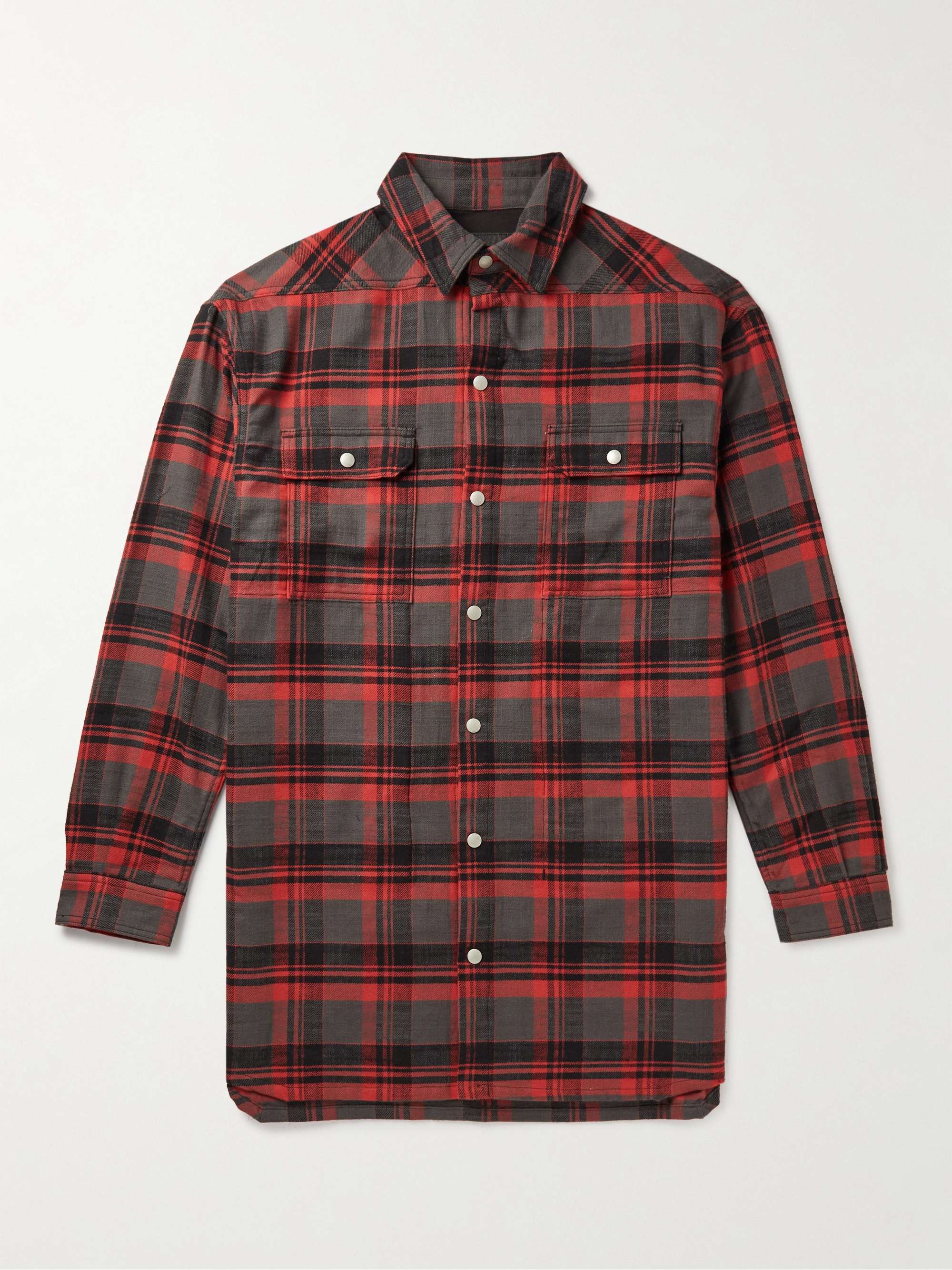Jumbo Checked Cotton Overshirt