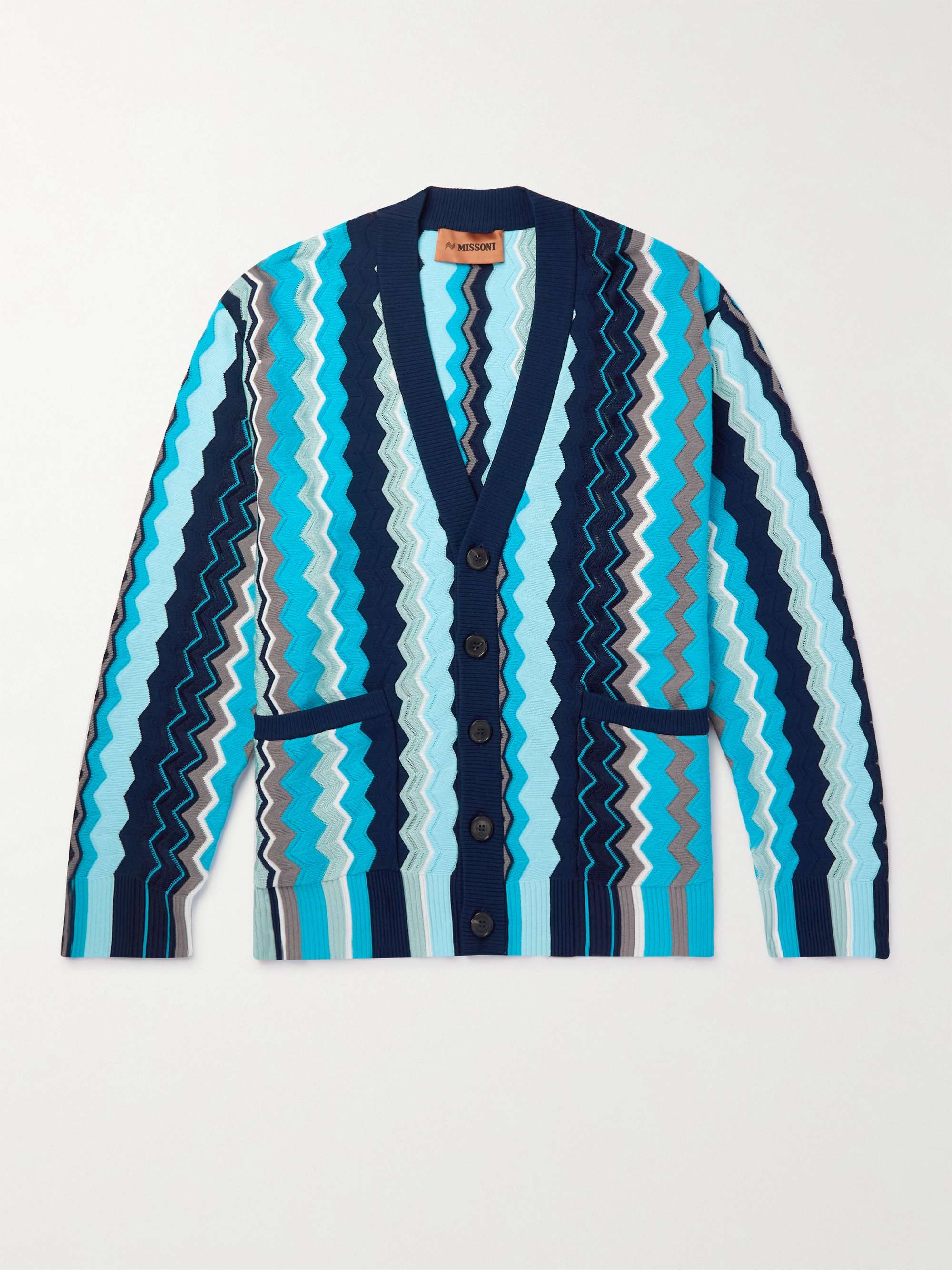 MISSONI Striped Crochet-Knit Cardigan for Men | MR PORTER