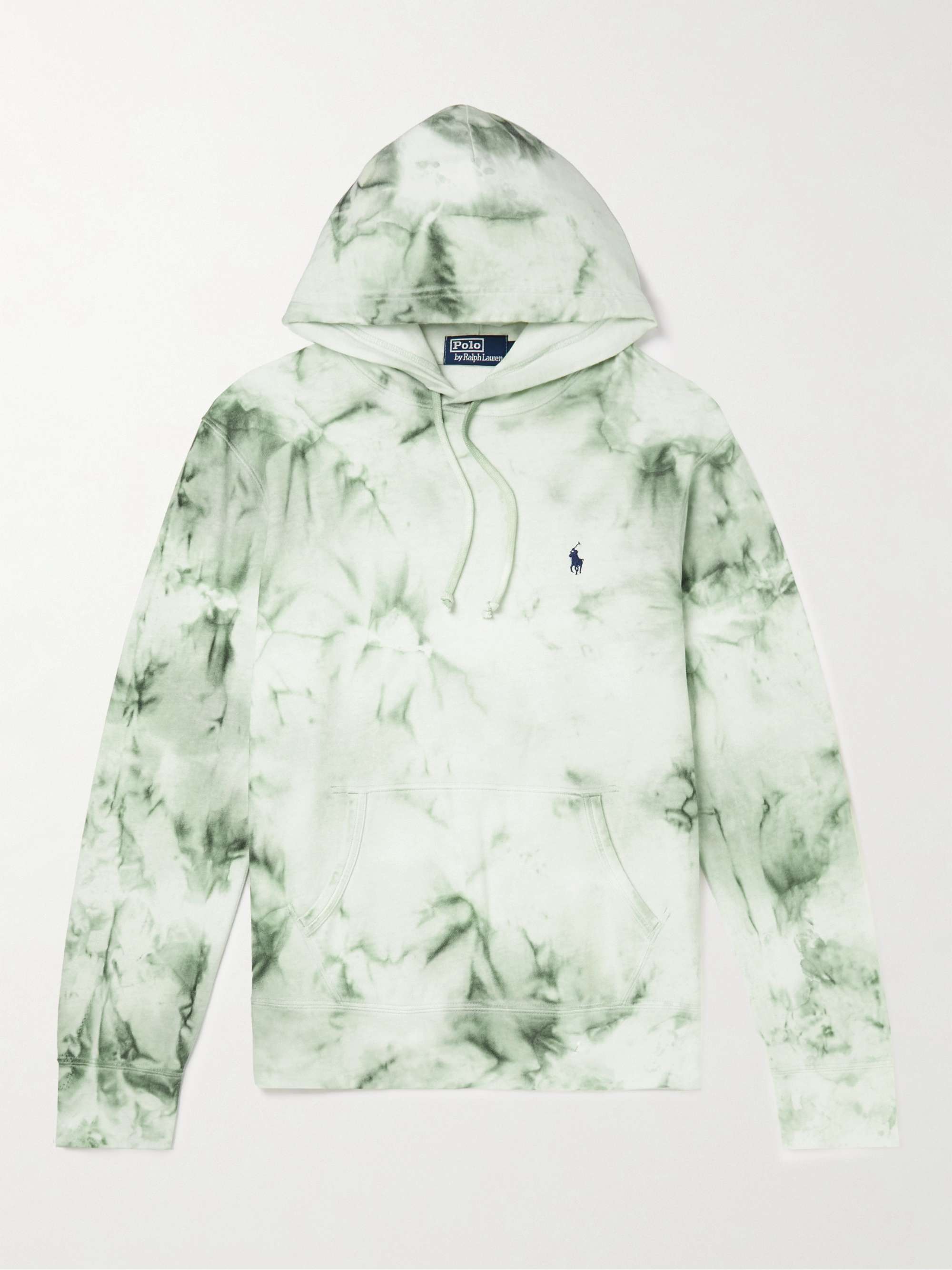 POLO RALPH LAUREN Tie-Dyed Cotton and Linen-Blend Jersey Hoodie for Men |  MR PORTER