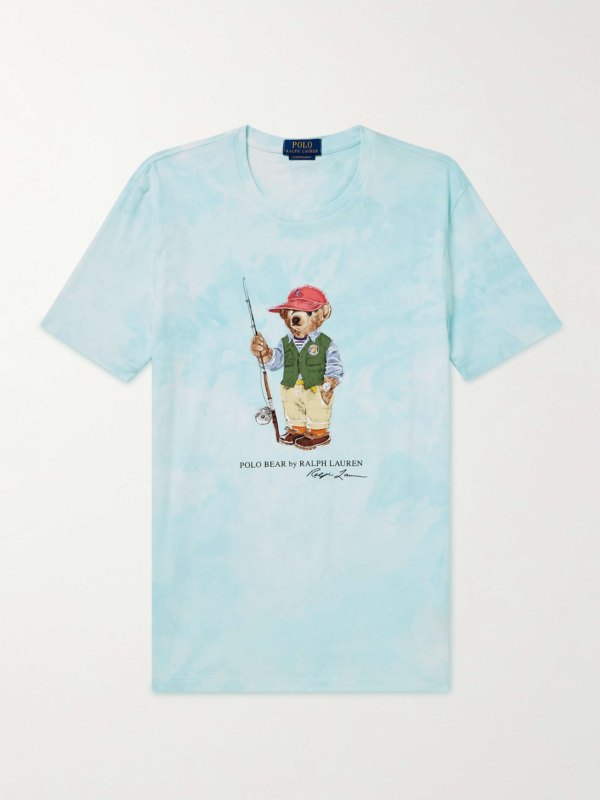 POLO RALPH LAUREN Printed Tie-Dyed Cotton-Jersey T-Shirt | MR PORTER