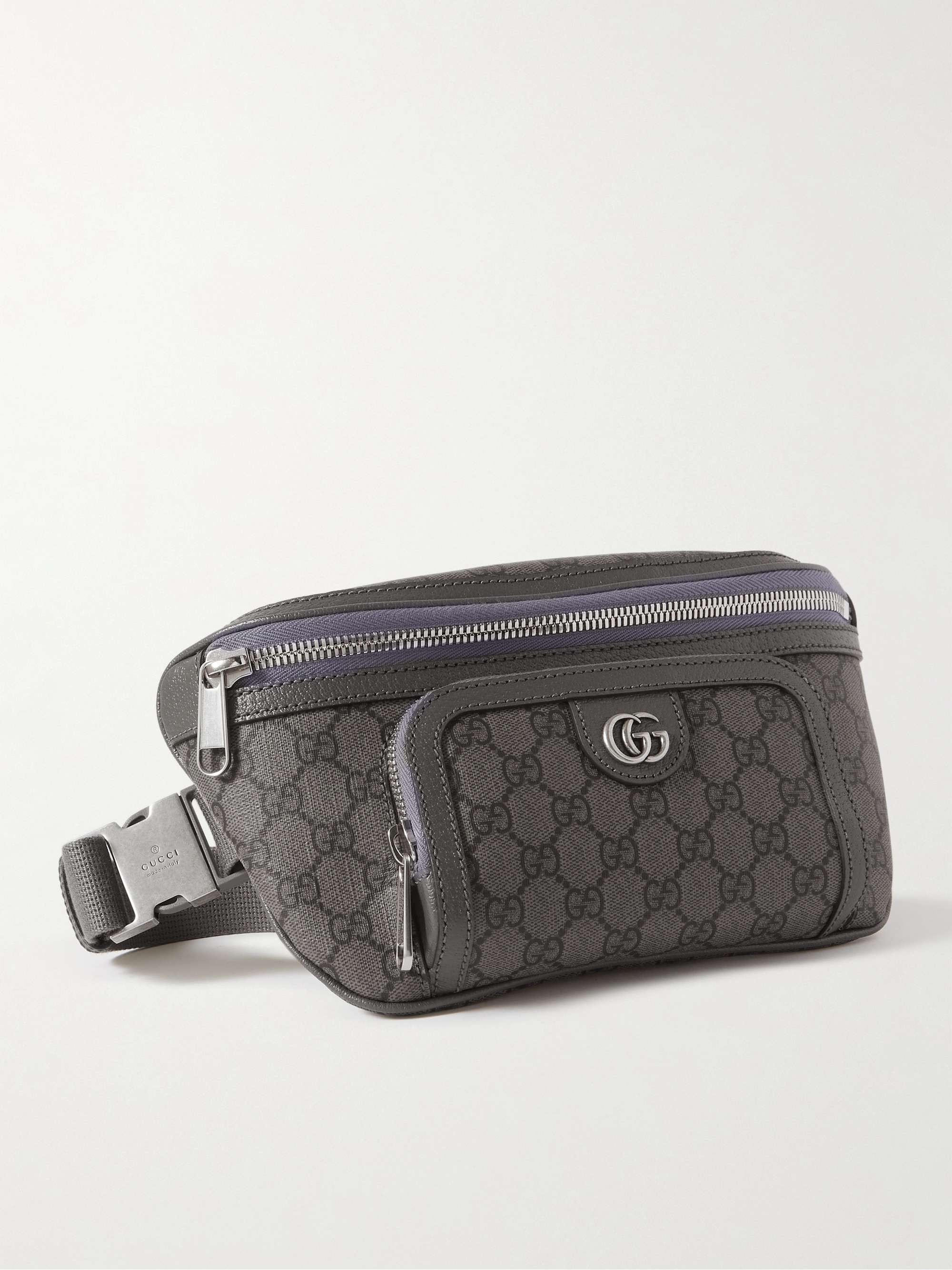 Gucci GG Black belt bag  Gucci leather belt, Gucci belt sizes