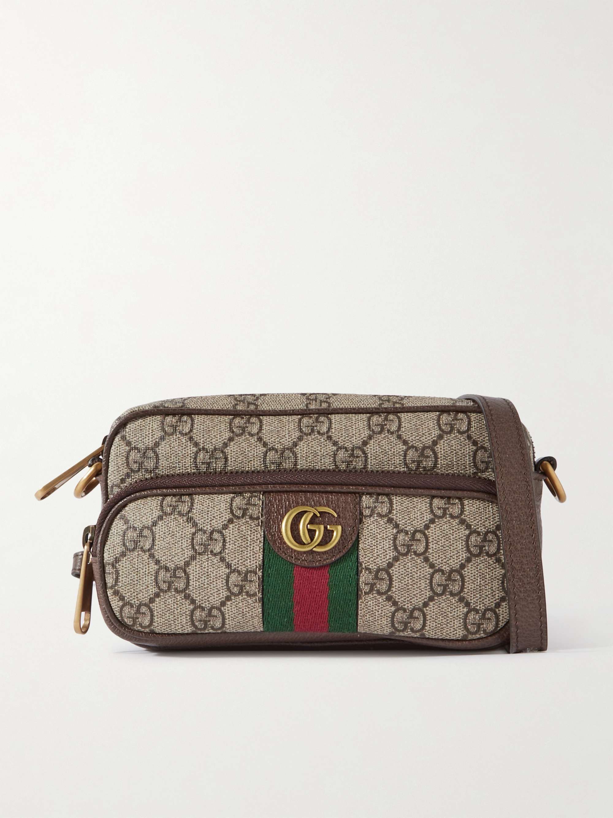 GUCCI Ophidia Coated Canvas Shoulder Bag