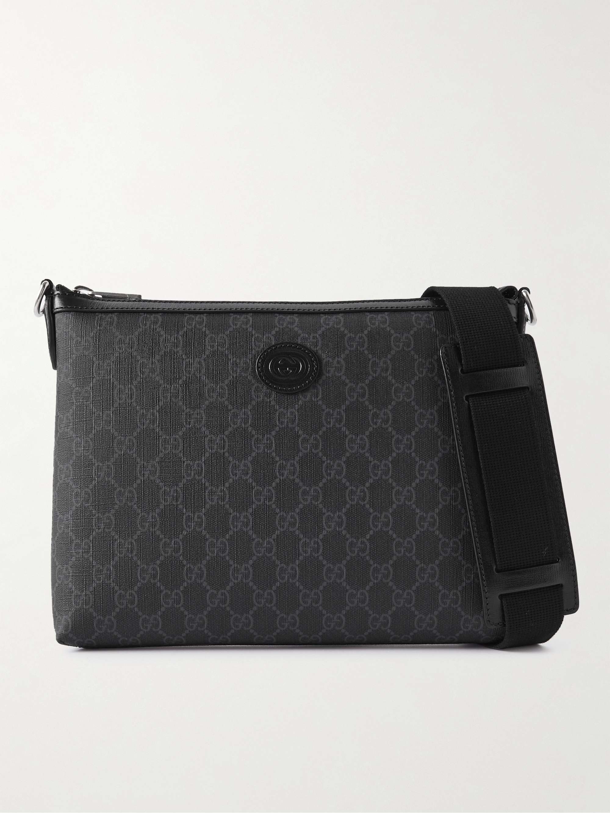 Gucci GG Supreme Crossbody Bag in Black for Men