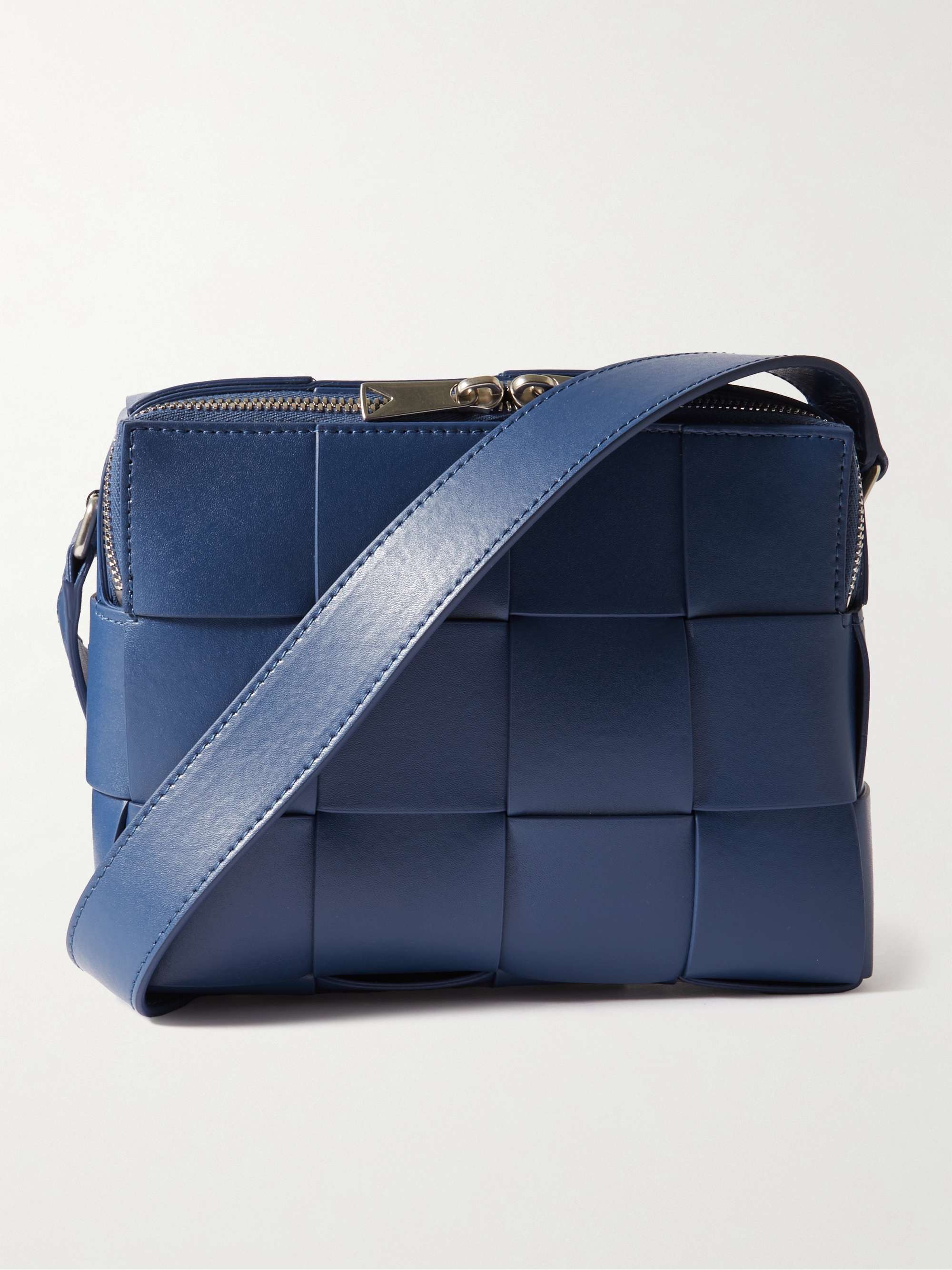 Bottega Veneta Men's Cassette Camera Bag - Blue - Messenger