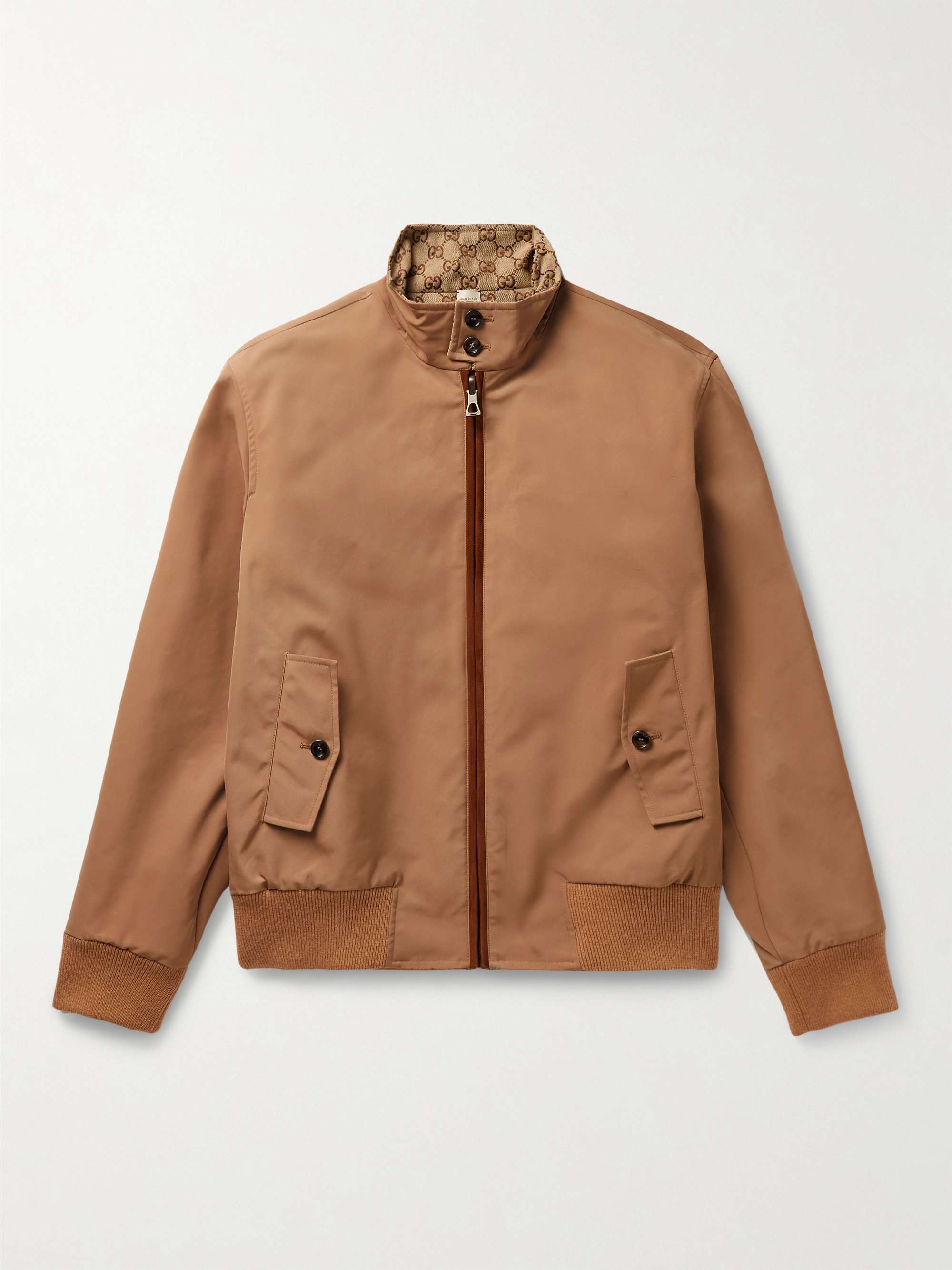 Reversible Cotton-Blend Gabardine and Cotton-Canvas Jacket