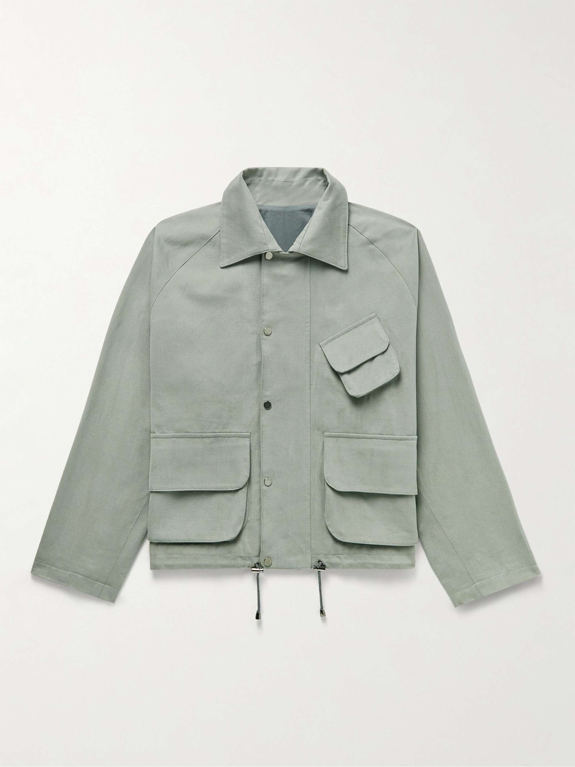 STÒFFA Cropped Peached Cotton-Twill Jacket for Men