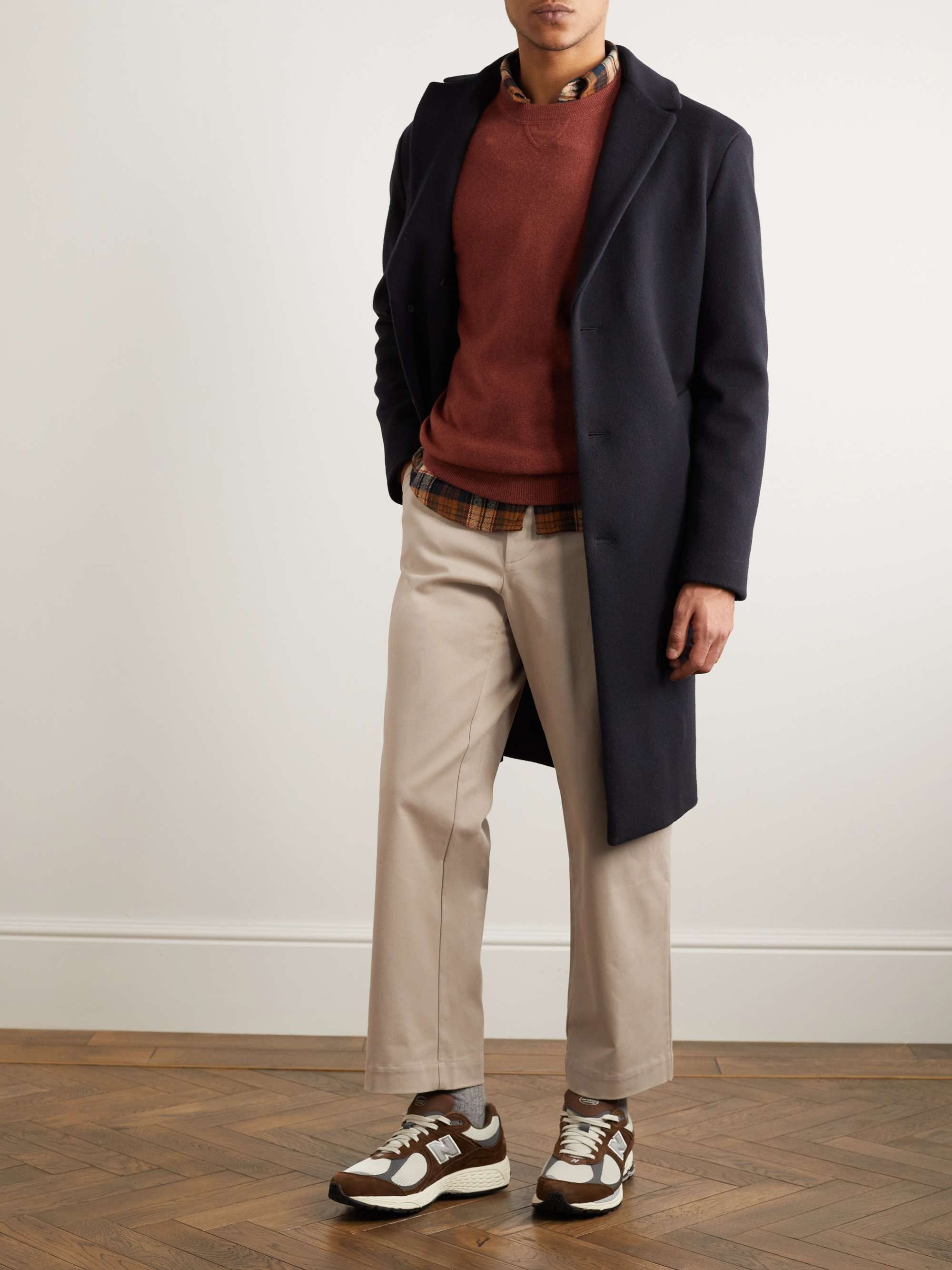 GHIAIA CASHMERE Straight-Leg Cotton Chinos