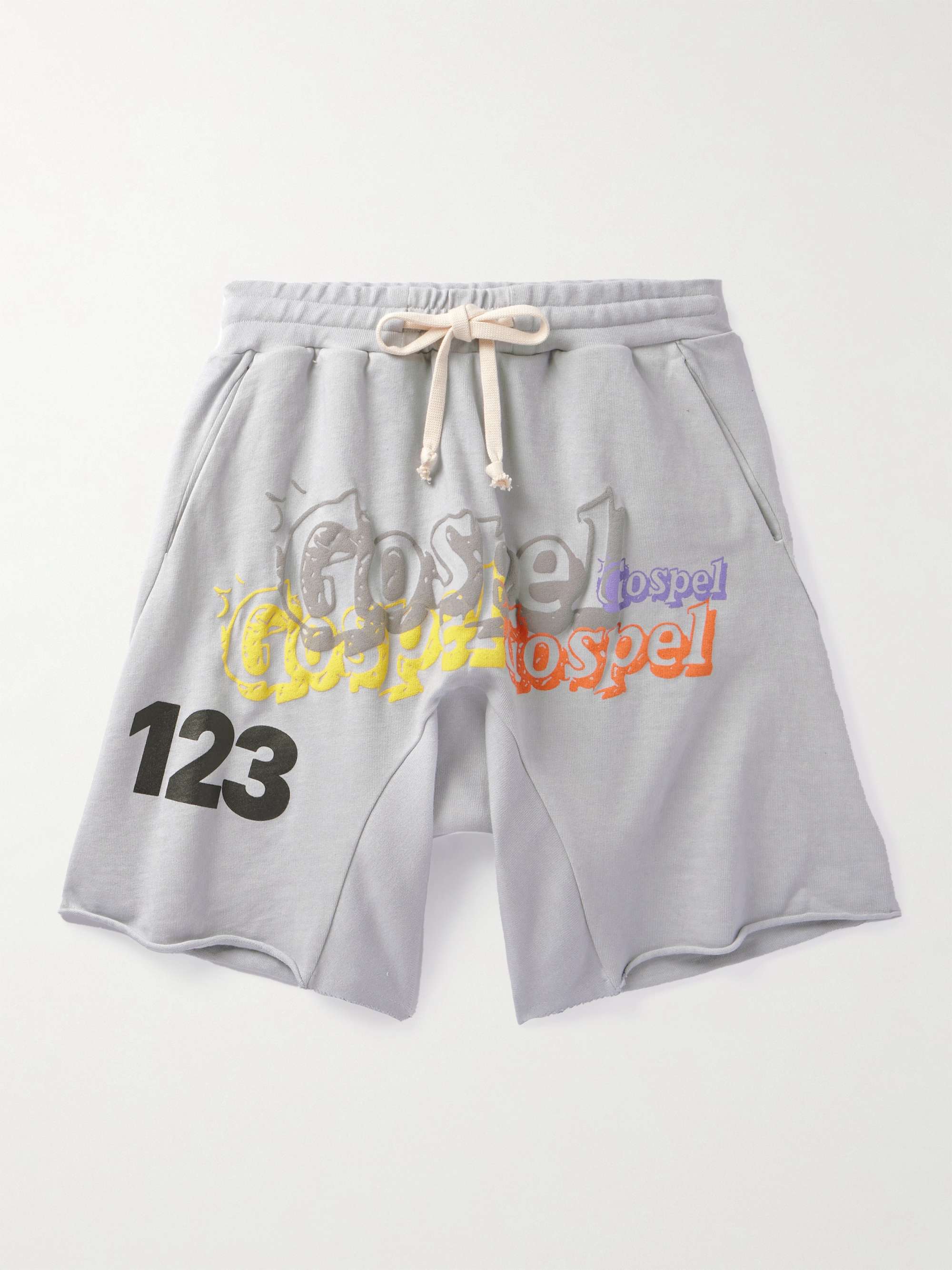 Cotton jersey basketball shorts in white