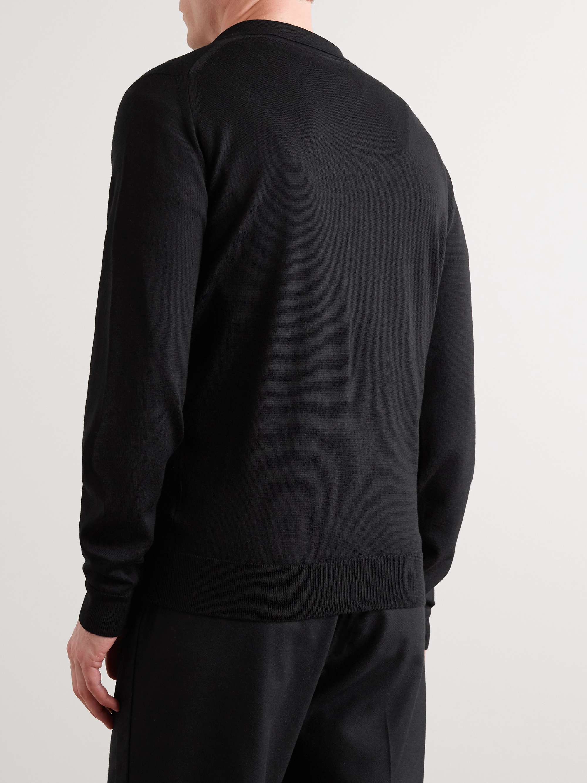 JOHN SMEDLEY Alston Slim-Fit Merino Wool Zip-Up Cardigan