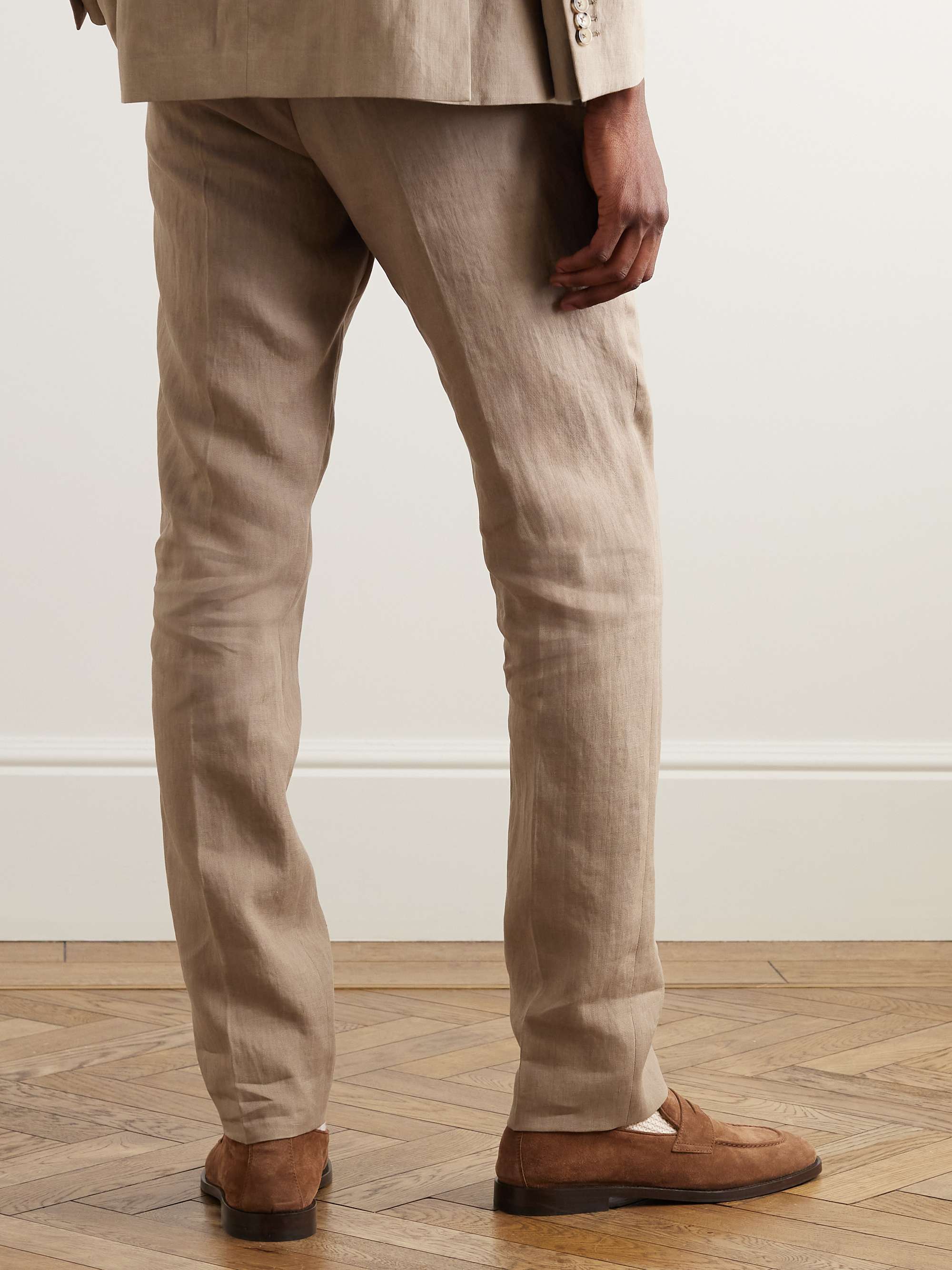 PAUL SMITH Slim-FIt Linen Suit Trousers