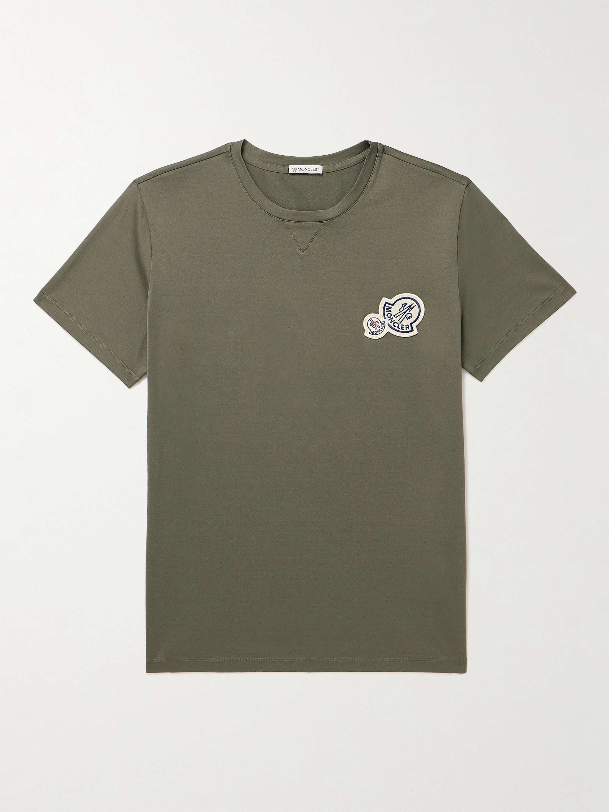 Logo detail cotton jersey t-shirt - Moncler - Men