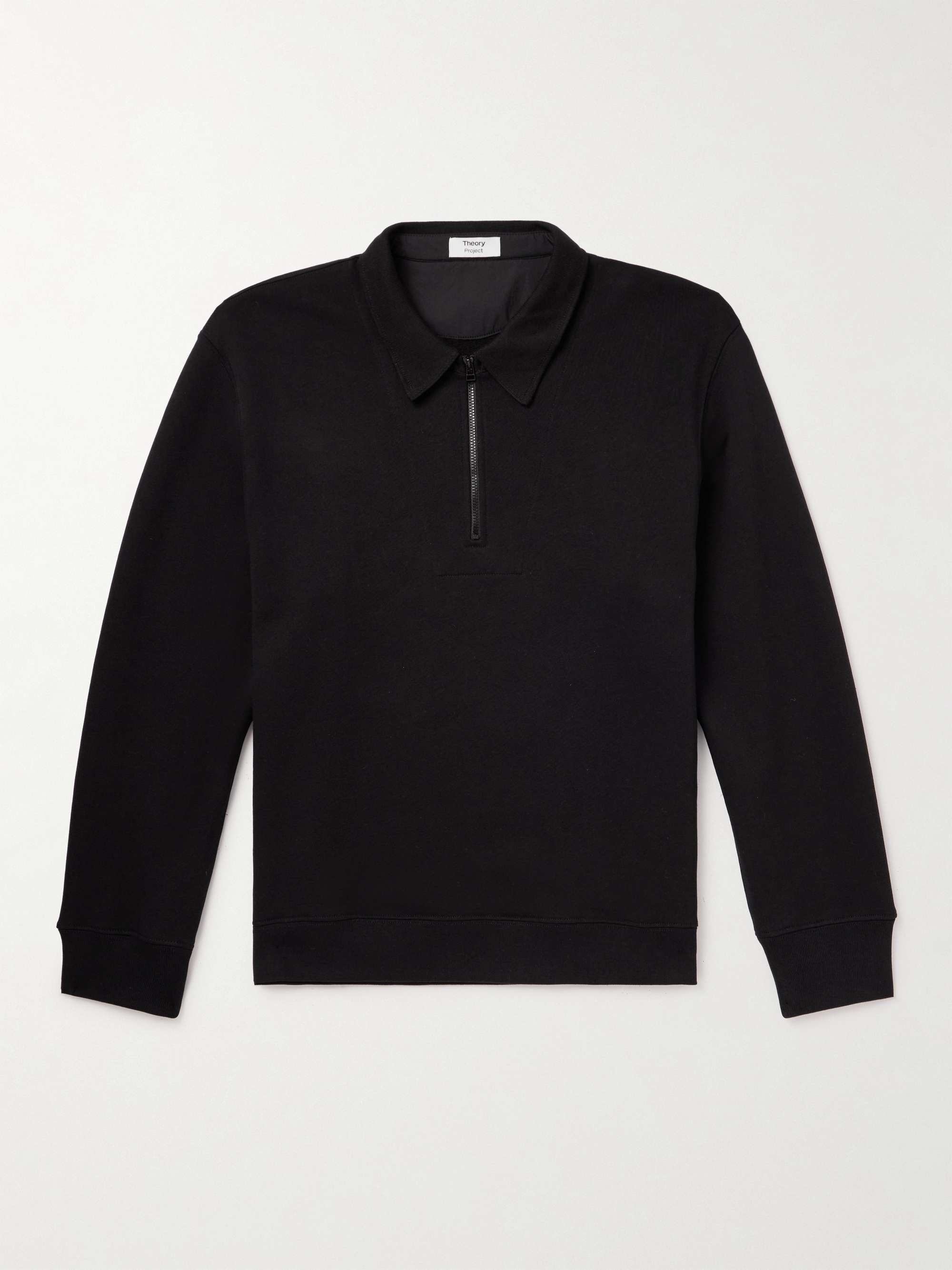 THEORY + Lucas Ossendrijver Cotton-Jersey Half-Zip Sweatshirt for