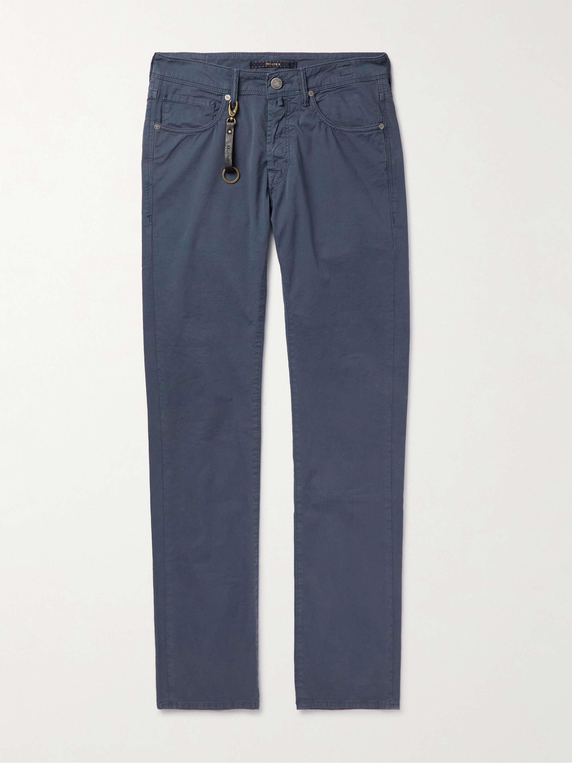 SLOWEAR Straight-Leg Cotton-Blend Gabardine Shorts