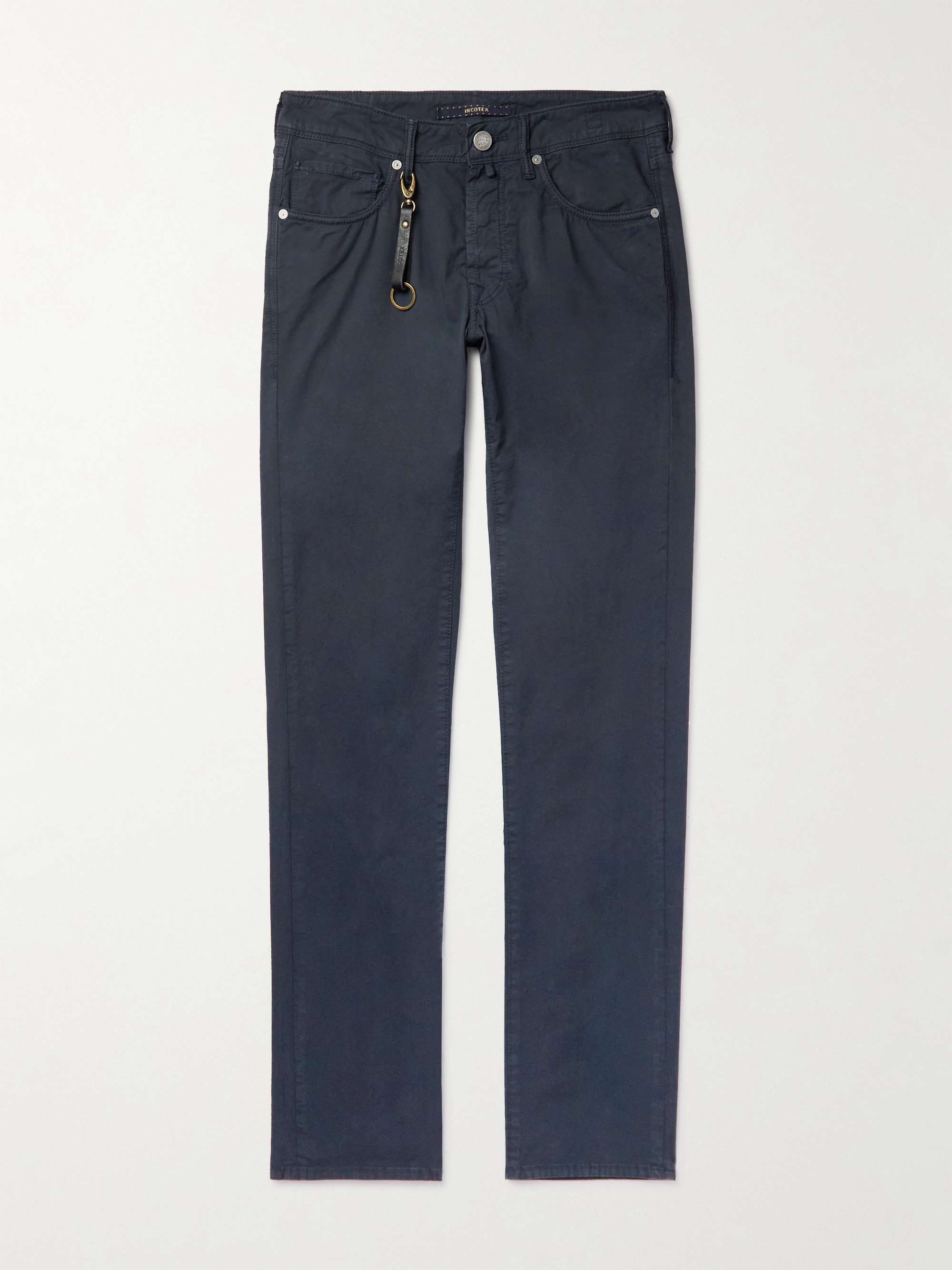 SLOWEAR Straight-Leg Cotton-Blend Gabardine Shorts