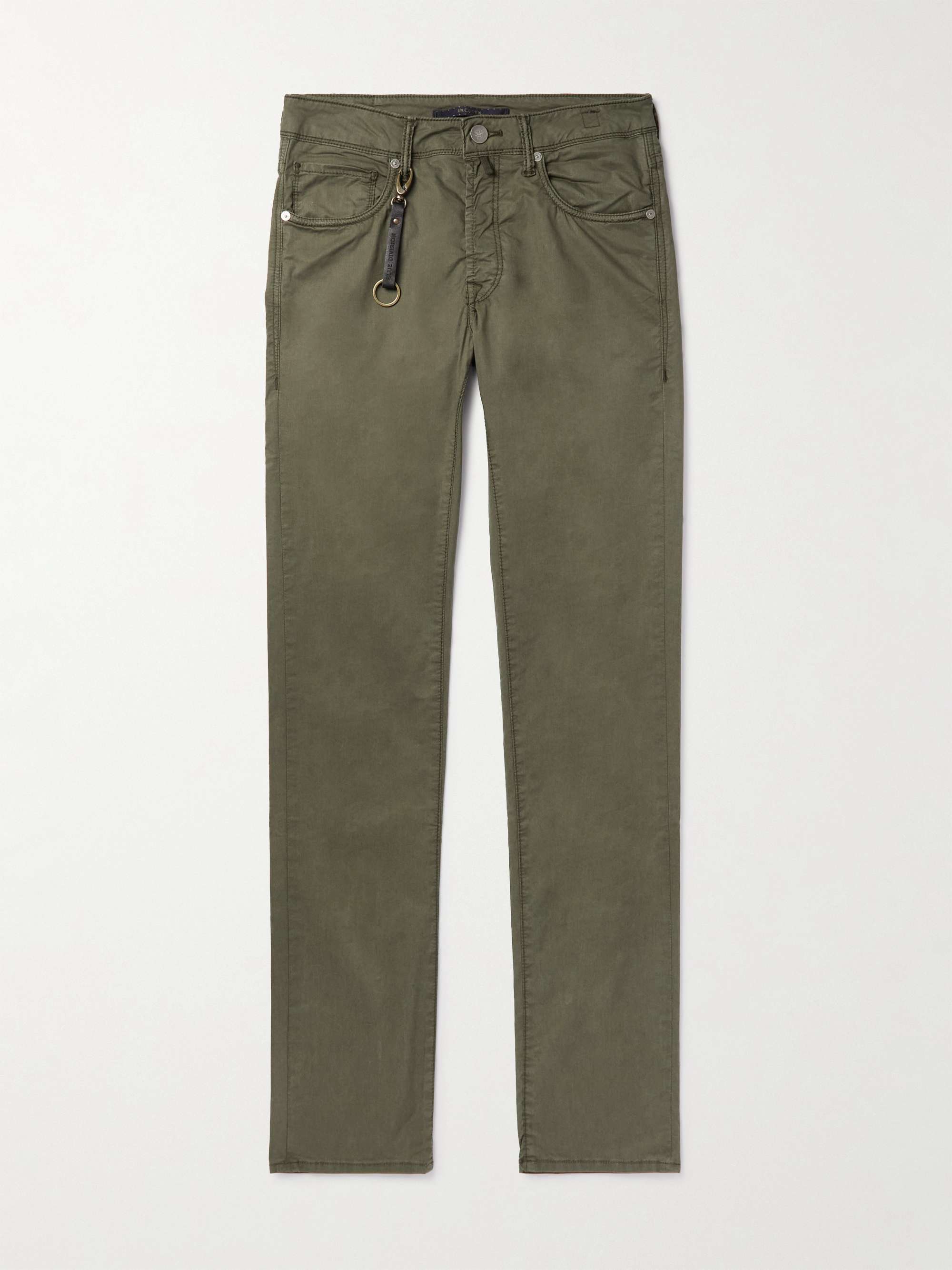 SLOWEAR Straight-Leg Stretch Lyocell and Cotton-Blend Poplin Trousers