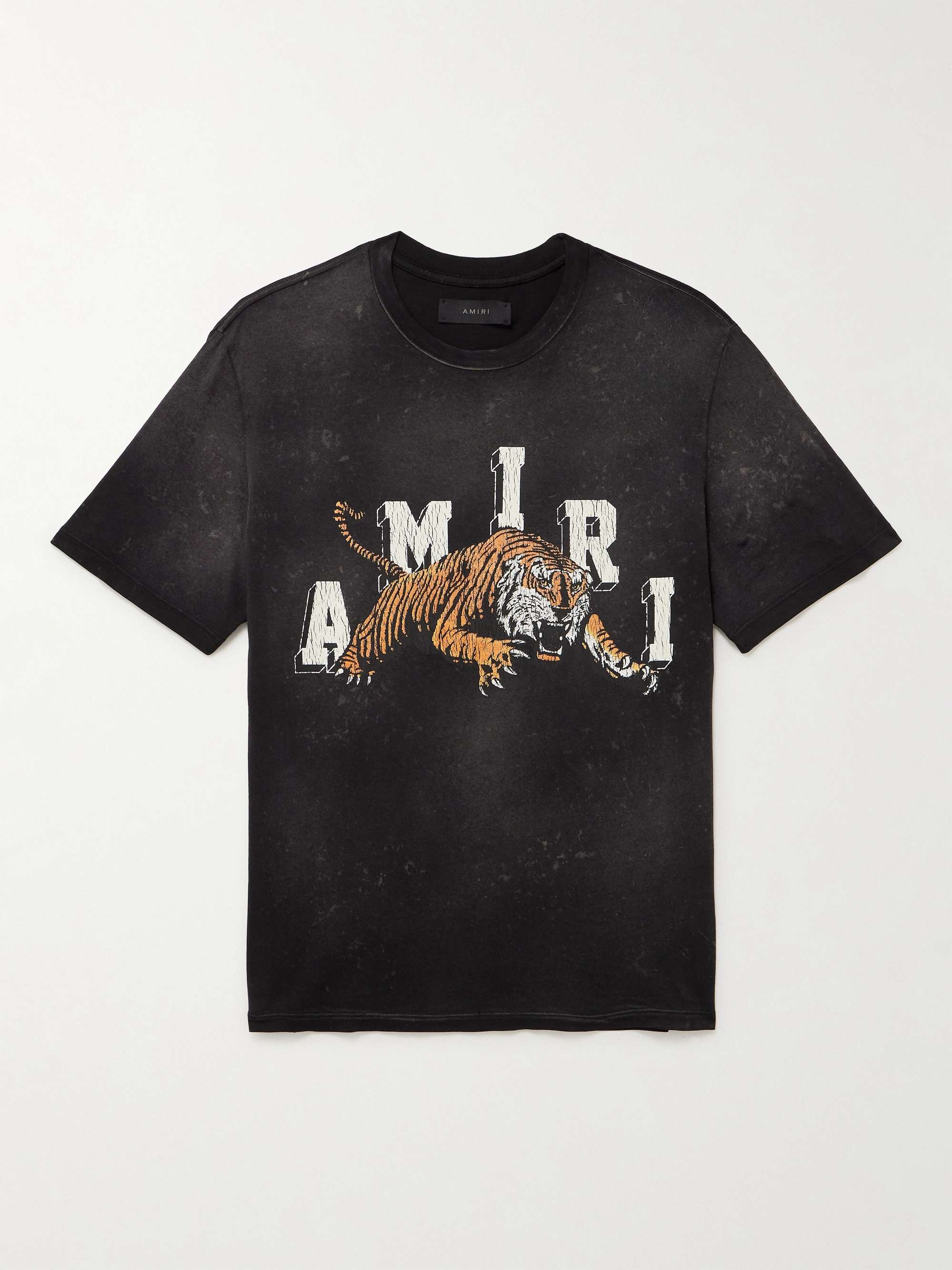 Amiri Grey Logo T-shirt in Gray for Men