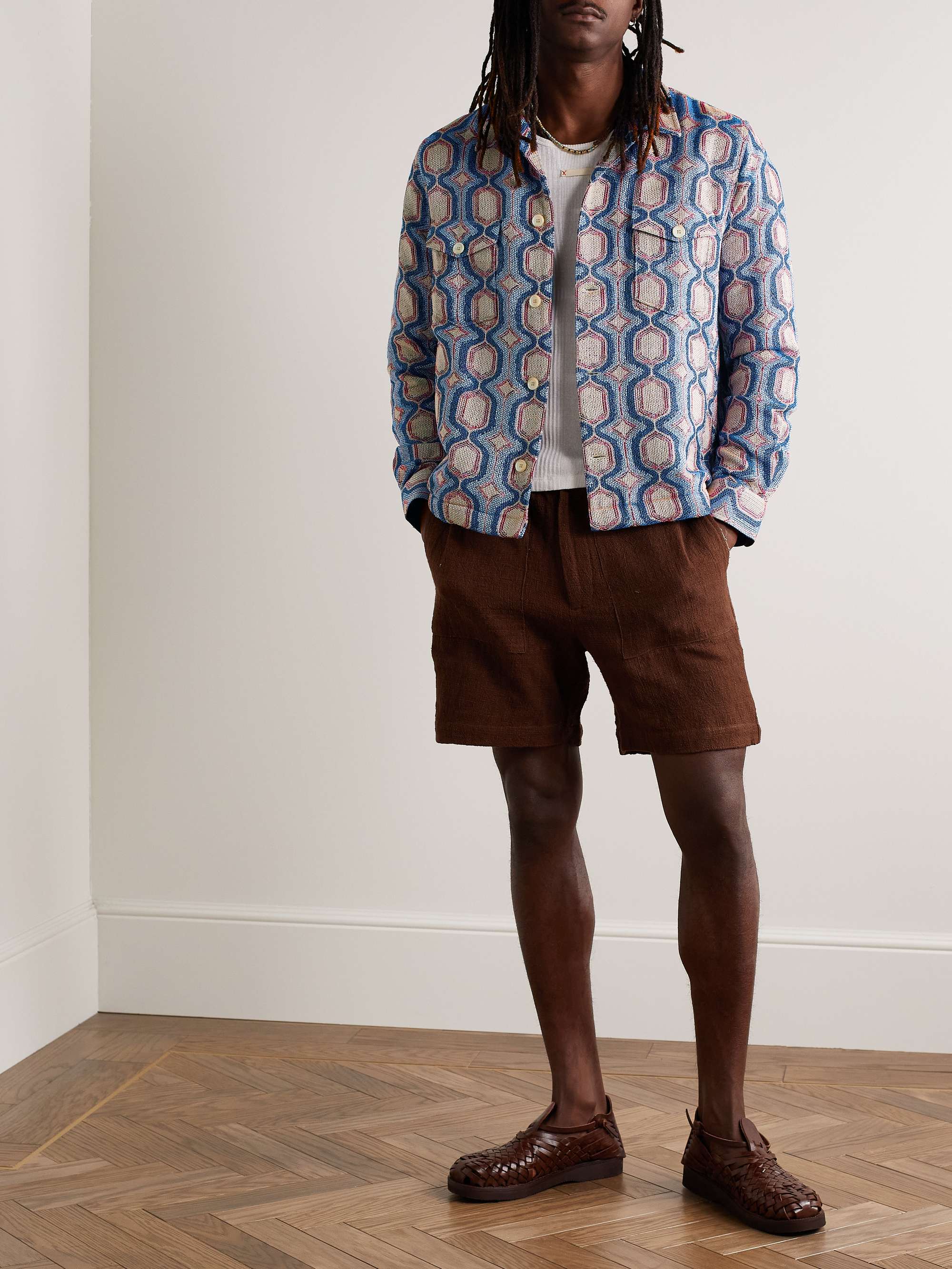 CORRIDOR Cotton-Blend Jacquard Jacket
