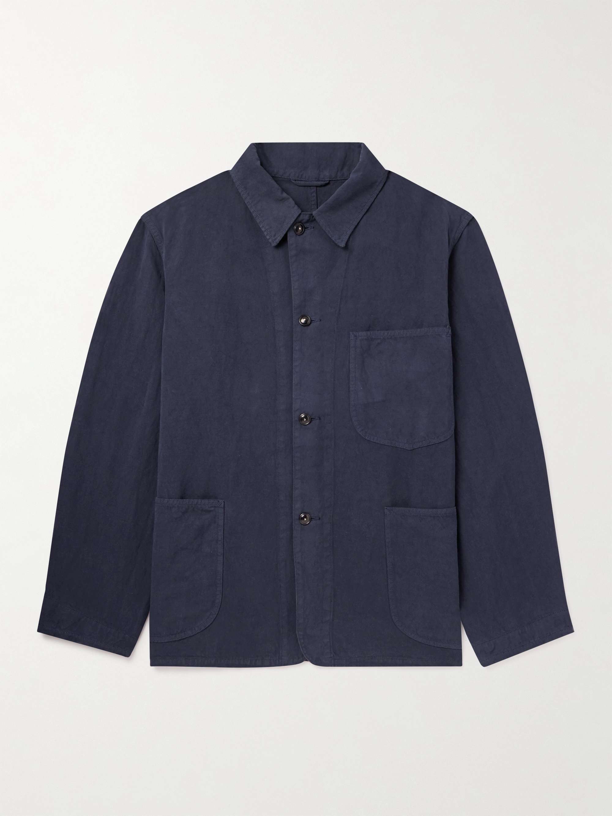 Cotton and Linen-Blend Gabardine Jacket
