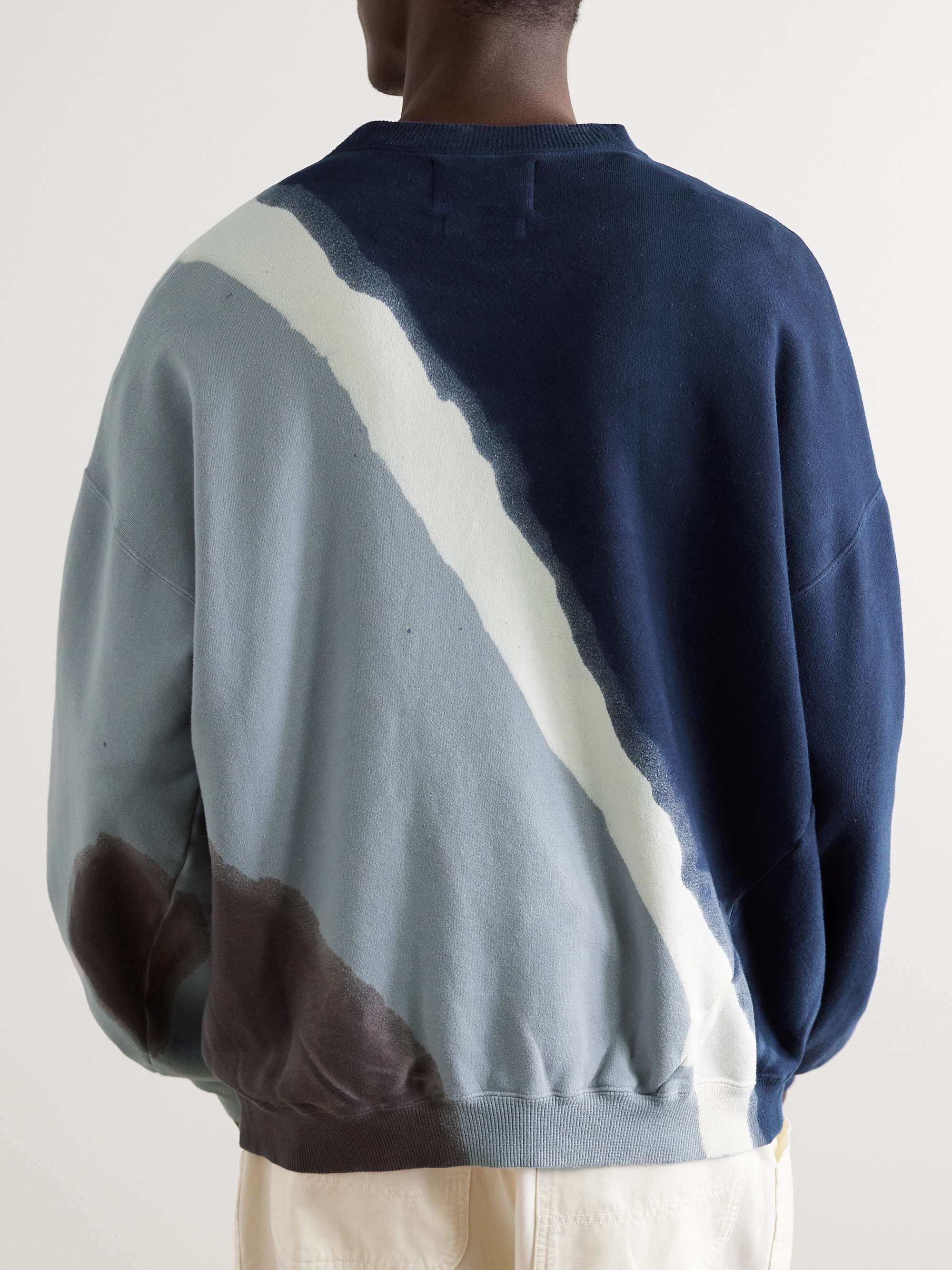 NOMA T.D. Twist Hand-Dyed Cotton-Jersey Sweatshirt